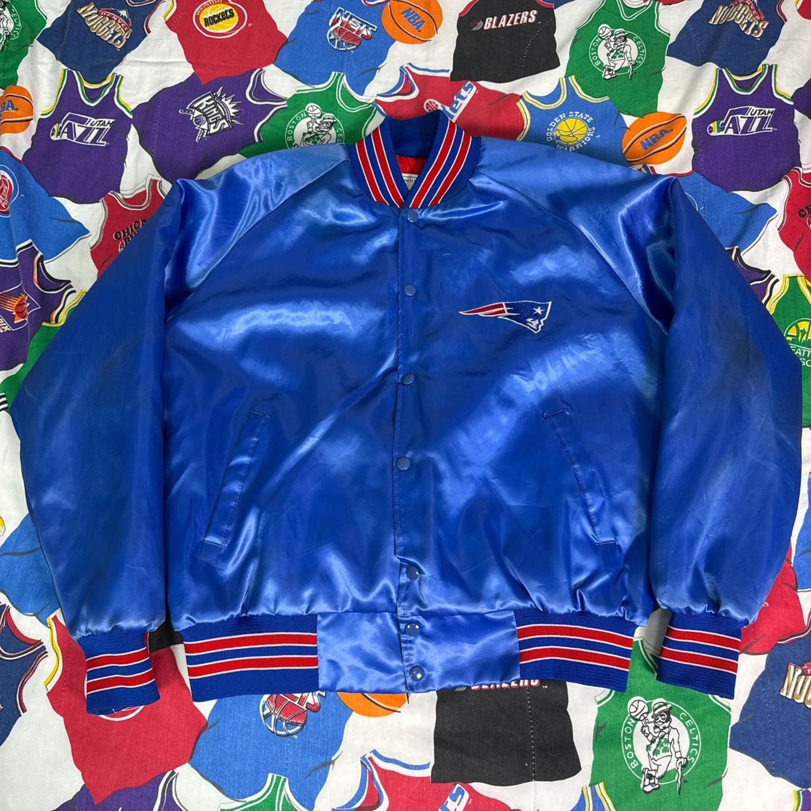 NFL × Vintage VTG NFL New England Patriots Super Bowl Mens L Large Satin Size US L / EU 52-54 / 3 - 2 Thumbnail