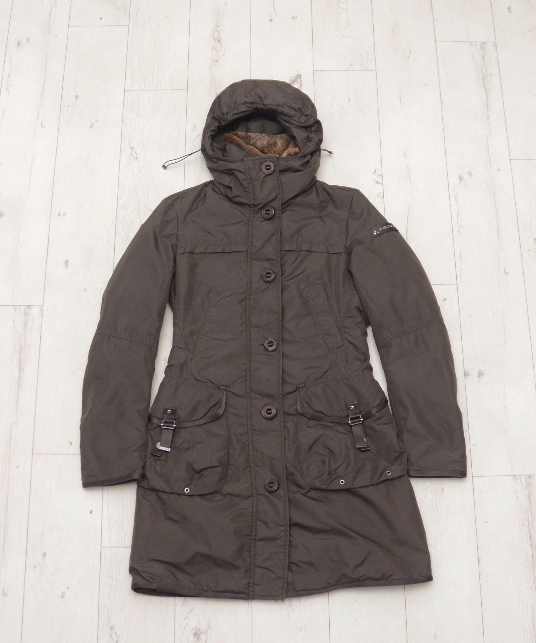 Peuterey Winter Down Parka Peuterey Nylon Brown Jacket Size 40 Size S / US 4 / IT 40 - 1 Thumbnail