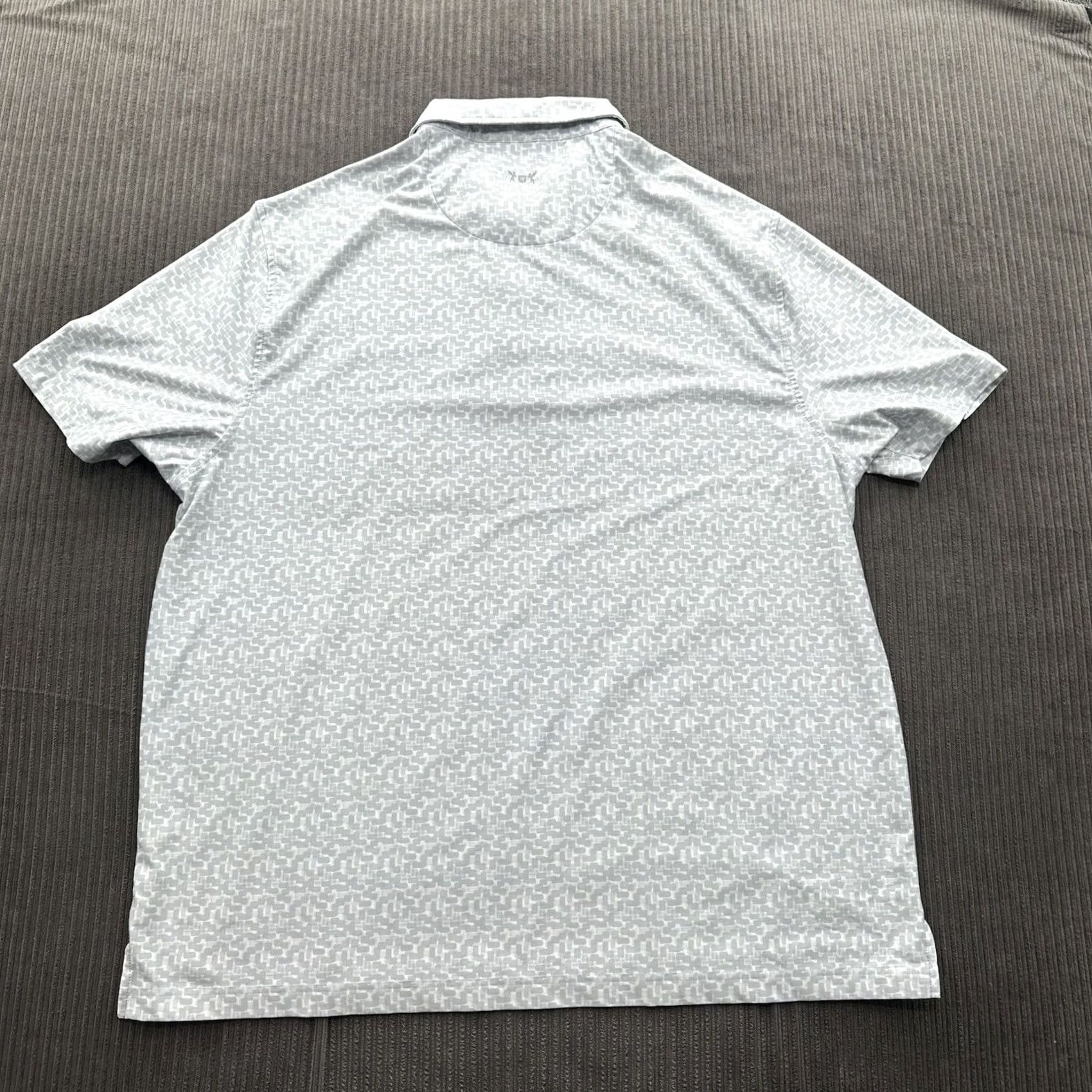 Vintage Hickey Freeman Men's Gray Polyester Golf Polo 2XL Short Sleeve Size US XXL / EU 58 / 5 - 2 Thumbnail