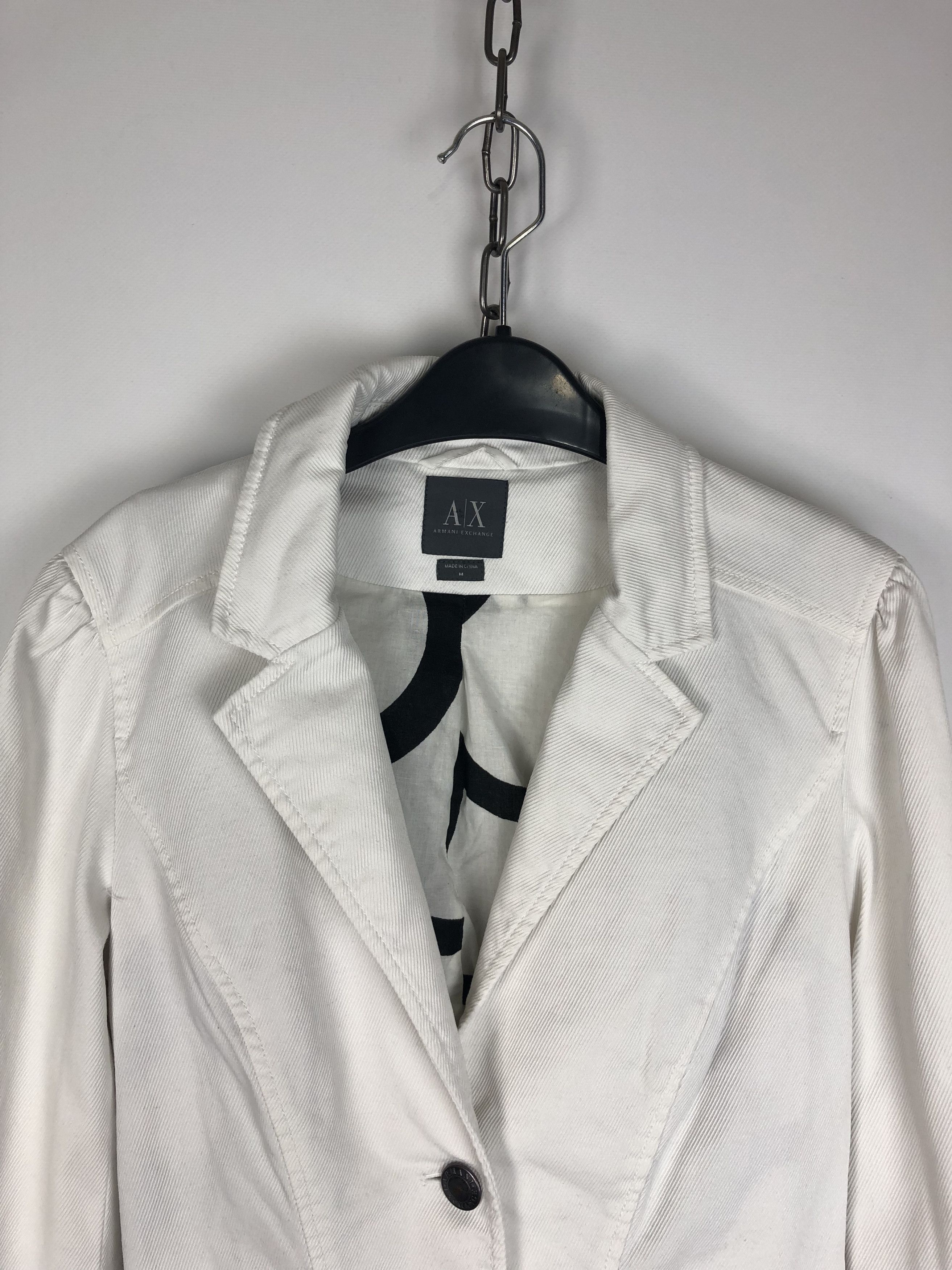 Armani Armani Exchange Blazer Jacket White size M Size M / US 6-8 / IT 42-44 - 2 Thumbnail