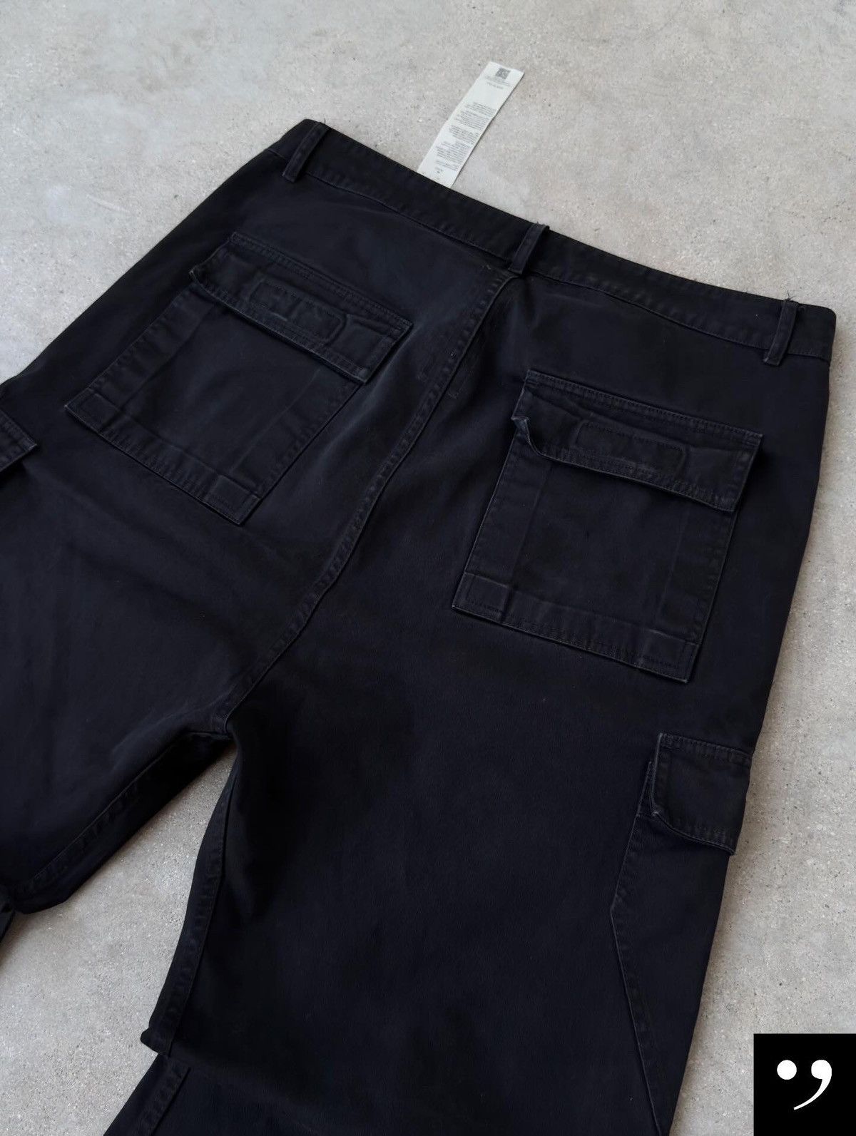 Rick Owens Drkshdw Rick Owens DRKSHDW FW 23 Cargo Trousers Size L Size US 35 - 3 Thumbnail