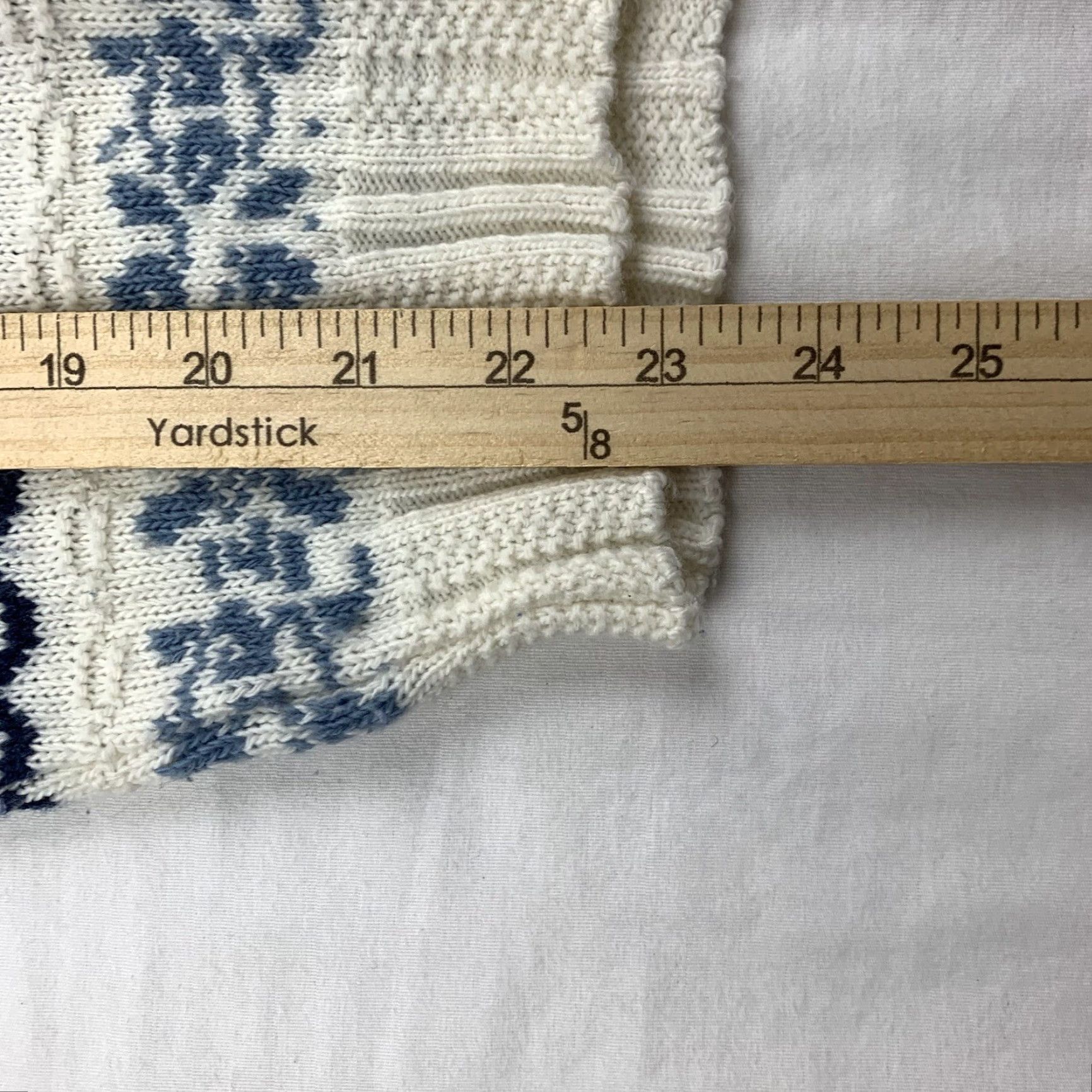 Vintage VINTAGE American Pride Sweater Womens M White Blue Knit Pullover Crewneck 90s 80s Pullover Womens Size M / US 6-8 / IT 42-44 - 6 Thumbnail