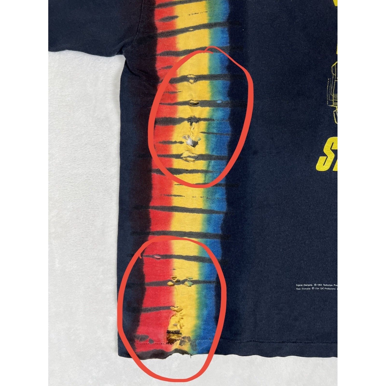 Vintage Vintage Superhuman Samurai Syber Squad T-Shirt 1993 Youth XL Size US M / EU 48-50 / 2 - 4 Thumbnail