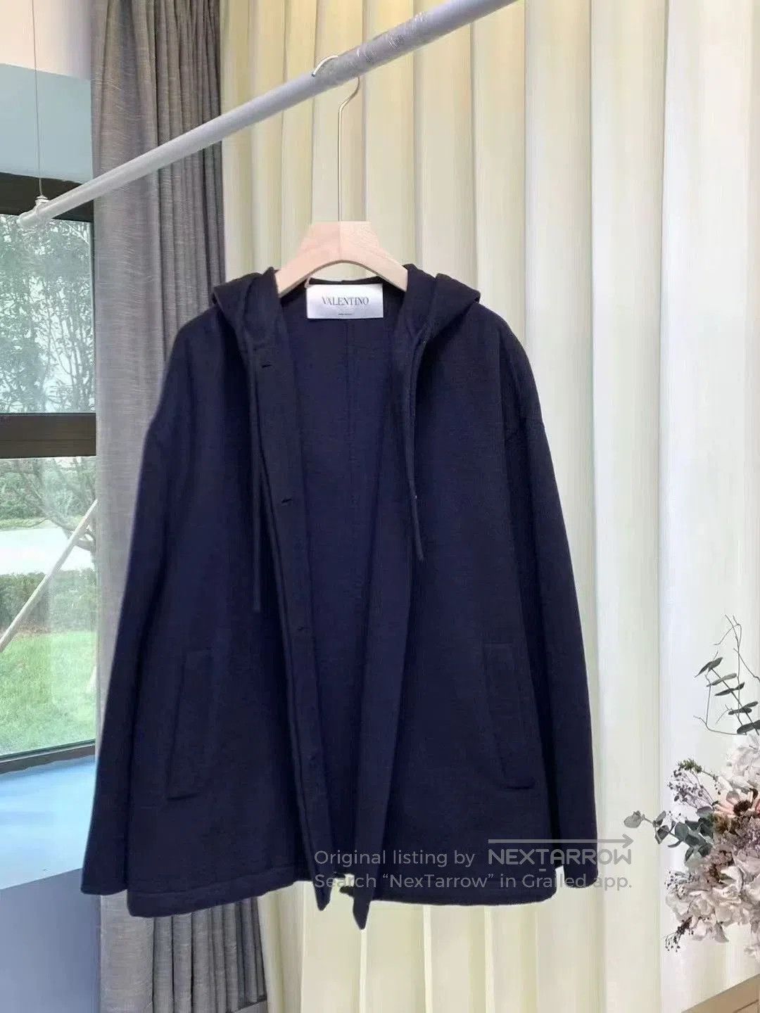 Valentino Valentino Cashmere Hooded Coat. Size US XS / EU 42 / 0 - 6 Thumbnail
