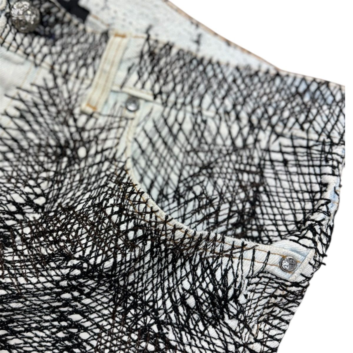 Earthling EarthlingVIP Circus Stitch Black and White Jeans Size US 36 / EU 52 - 4 Thumbnail