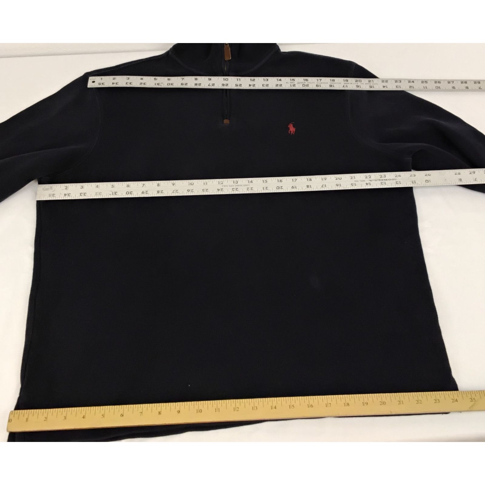 Polo Ralph Lauren Polo Ralph Lauren 1/4 Zip Sweater Men's XL Navy Blue Vintage Size US XL / EU 56 / 4 - 8 Thumbnail