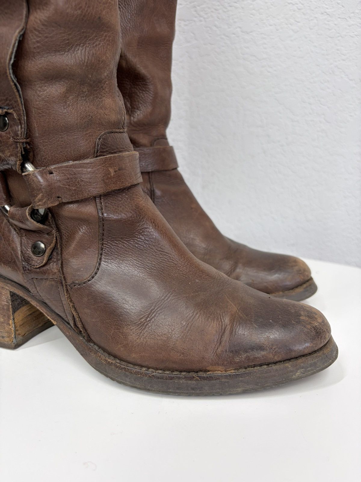 If Six Was Nine A.S. 98 Avant Garde Archive Leather Belted Boots Size US 9 / IT 39 - 7 Thumbnail