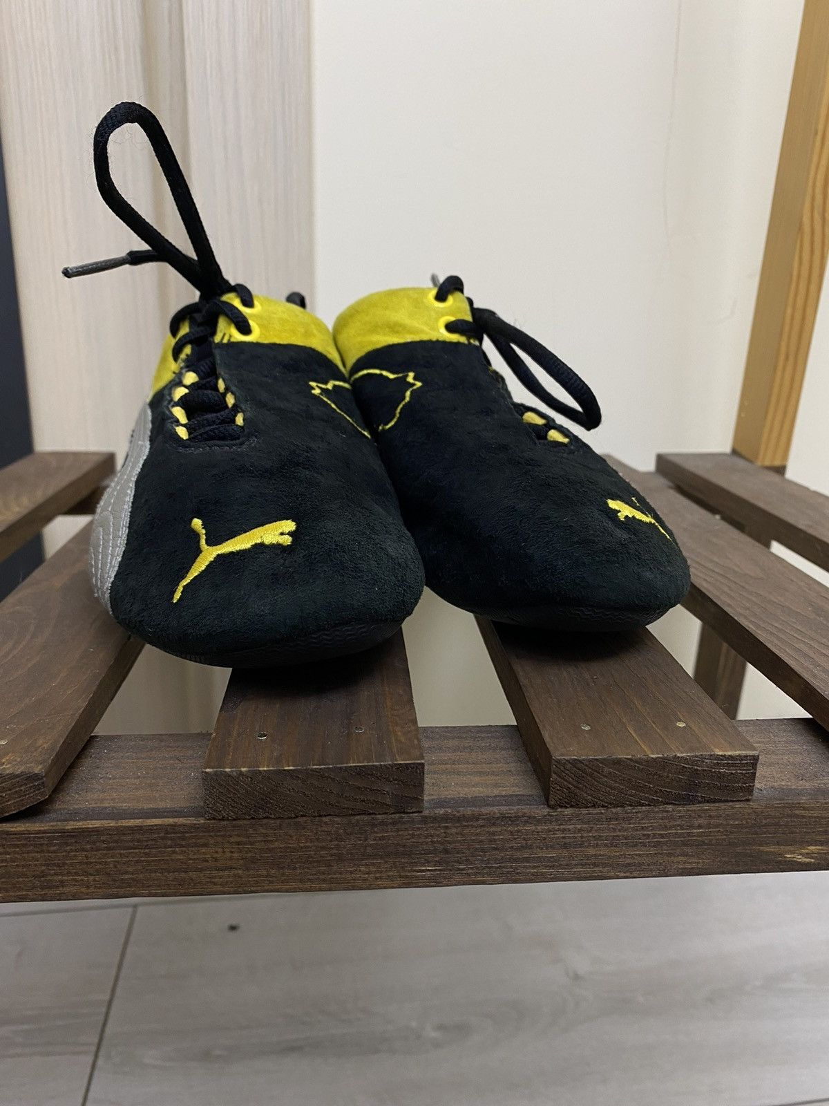 Puma Vintage Puma speed cat black yellow shoes size 39(25 cm) Size US 9 / IT 39 - 10 Thumbnail
