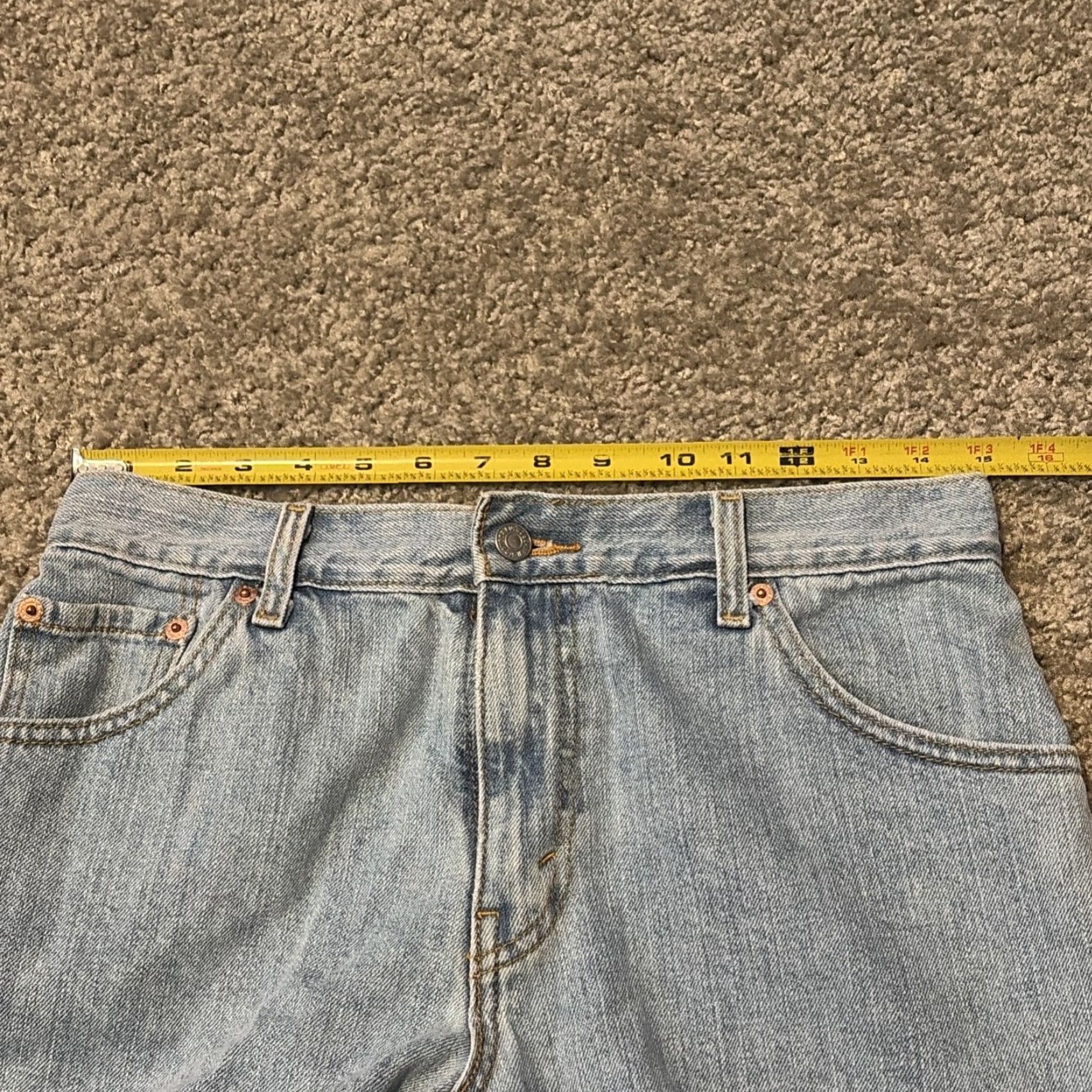 Levi's VINTAGE Levi’s 550 Relaxed Fit Bermuda Denim Blue Jean Shorts Women 10 Blue Size 32" / US 10 / IT 46 - 6 Thumbnail