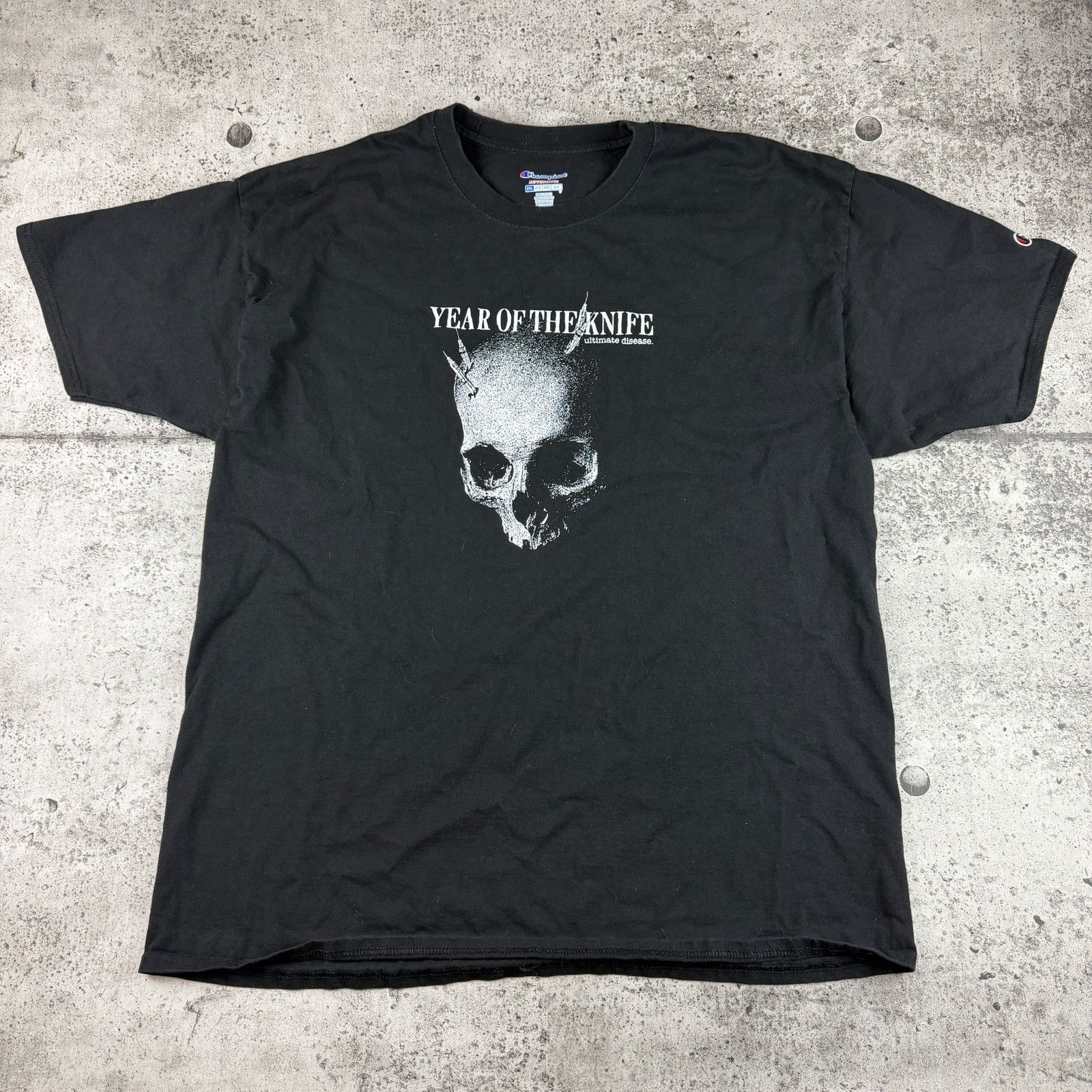 Champion Year of The Knife Hardcore Band Shirt Size XXL YOTK Size US XL / EU 56 / 4 - 2 Thumbnail