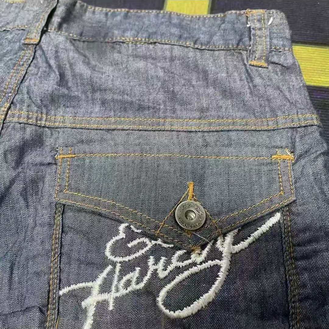 Ed Hardy ed hardy grunge printed denim jorts Size US 36 / EU 52 - 5 Thumbnail