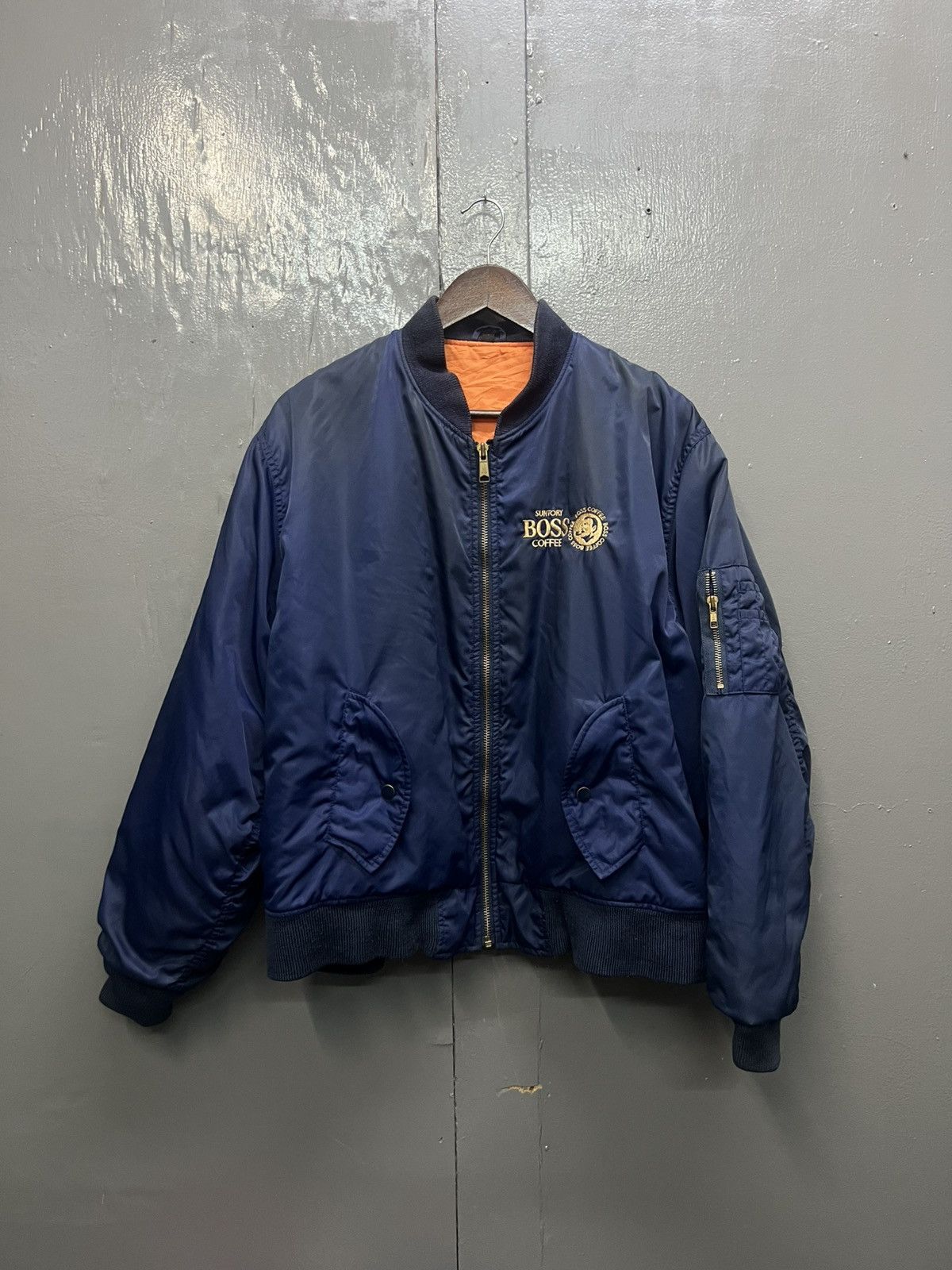 Vintage Vintage Suntory Boss Coffee Bomber Jacket Size US L / EU 52-54 / 3 - 2 Thumbnail