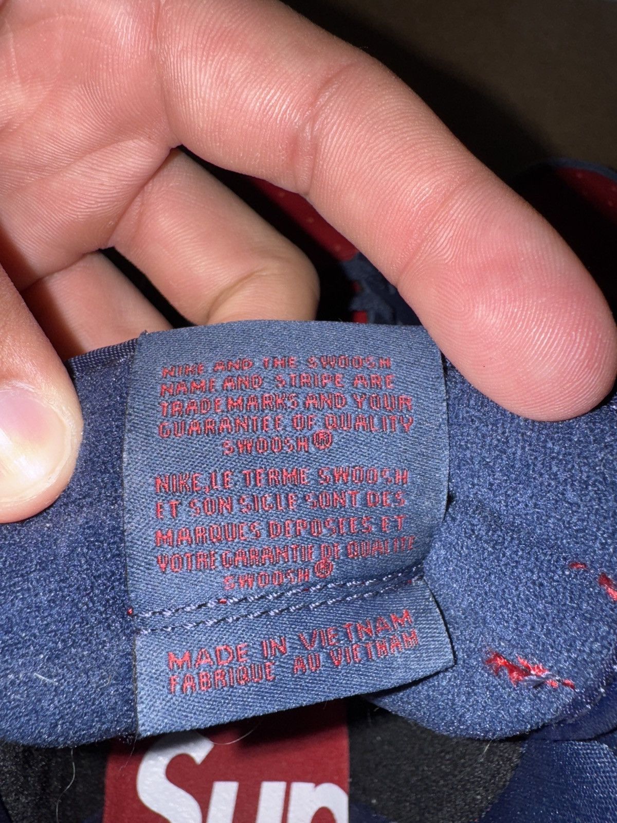 Nike × Supreme Nike SB Dunk High Supreme By Any Means Navy Size US 11 / EU 44 - 4 Thumbnail