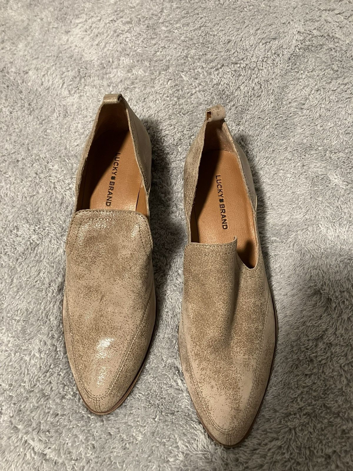 Lucky Brand Lucky Brand Mahzan Leather Women’s Slip On Bootie Loafer Size US 8 / IT 38 - 6 Thumbnail