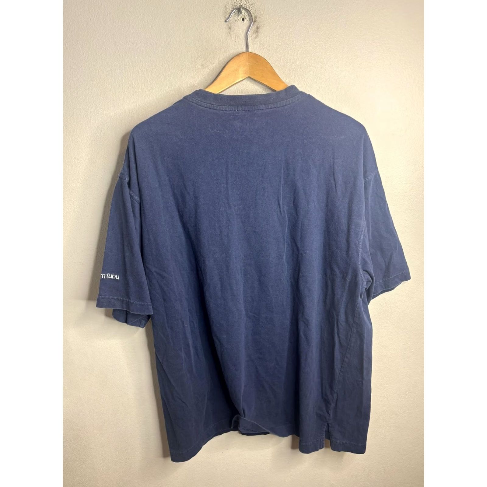 Fubu VINTAGE Platinum FUBU Shirt Mens L Blue Henley Short Sleeve Embroidered Patch Logo Size US L / EU 52-54 / 3 - 5 Thumbnail