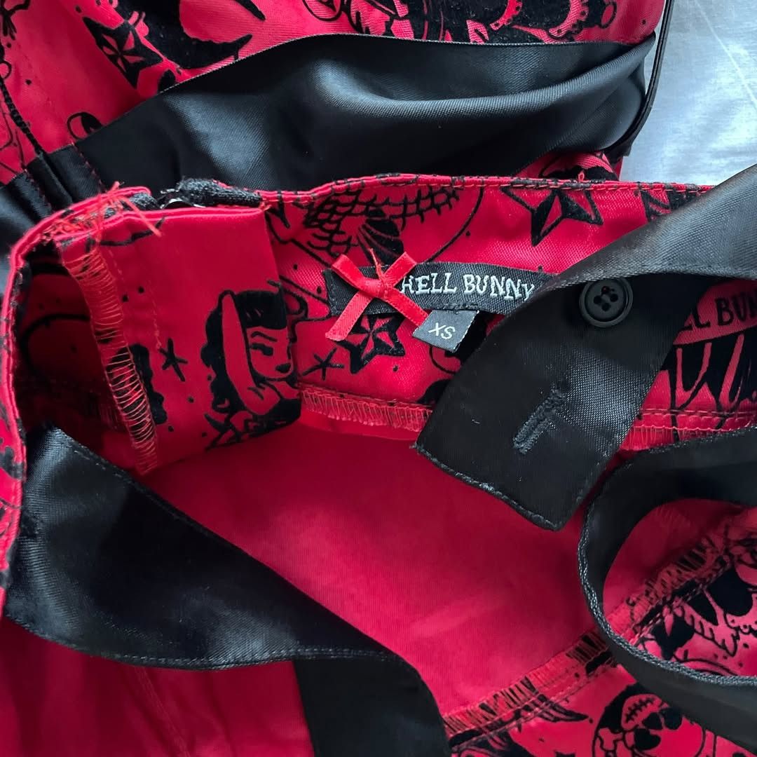Other Hell Bunny dress Gothic type Killstar type Edd Hardy Size XS / US 0-2 / IT 36-38 - 6 Thumbnail