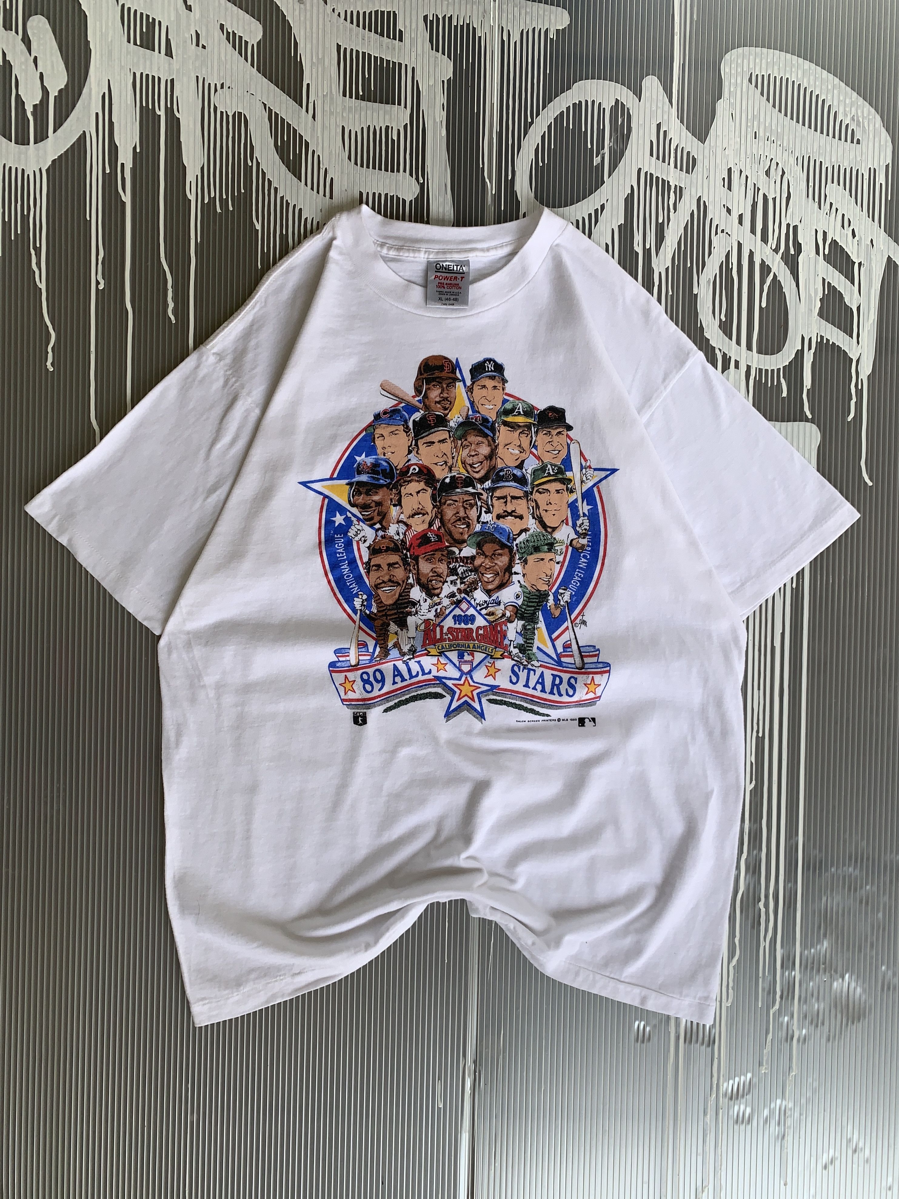 1989 MLB Salem single stitch white t-shirt - XL