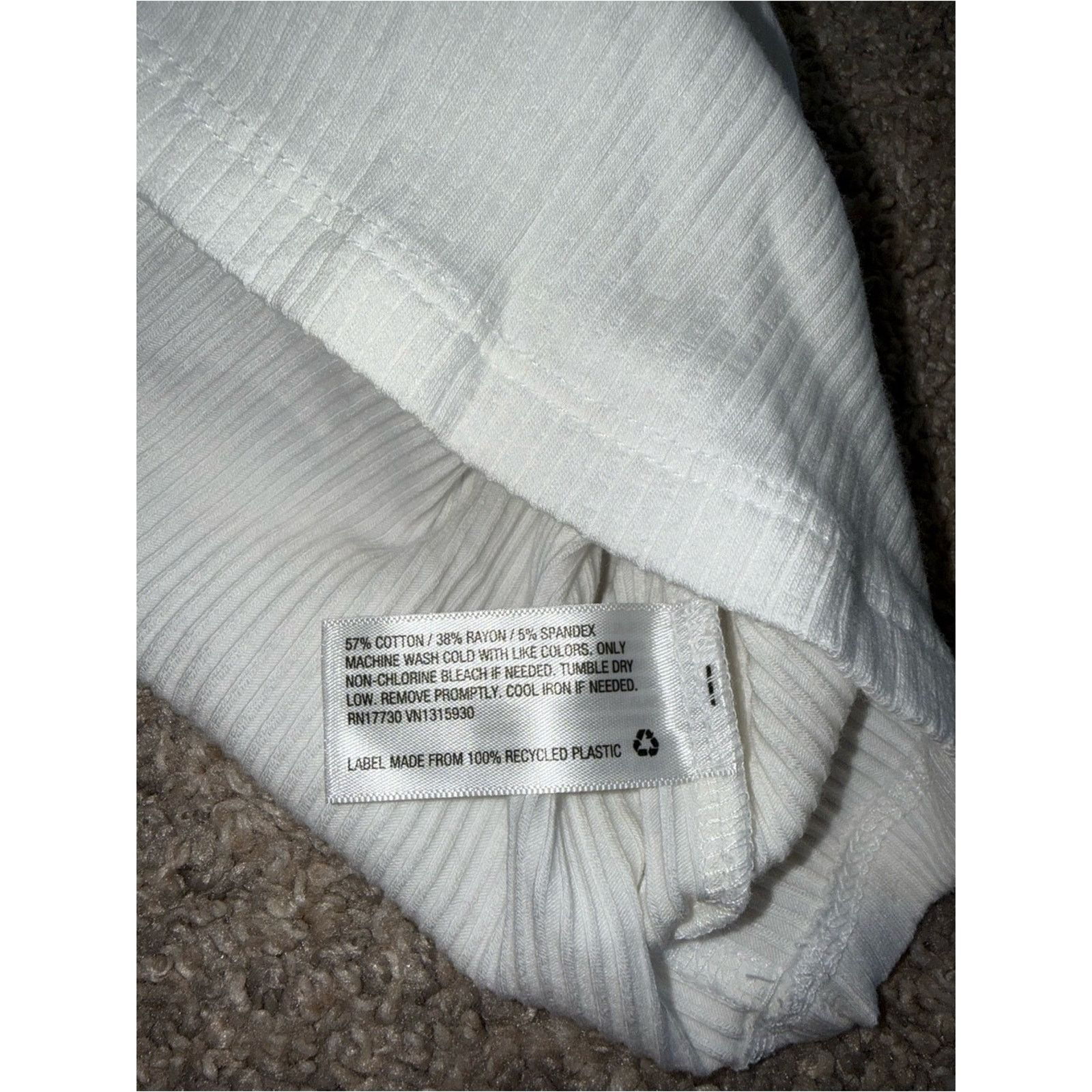 Other Wild Fable - Ribbed Scoop Neck Tank - M, White Size M / US 6-8 / IT 42-44 - 4 Thumbnail