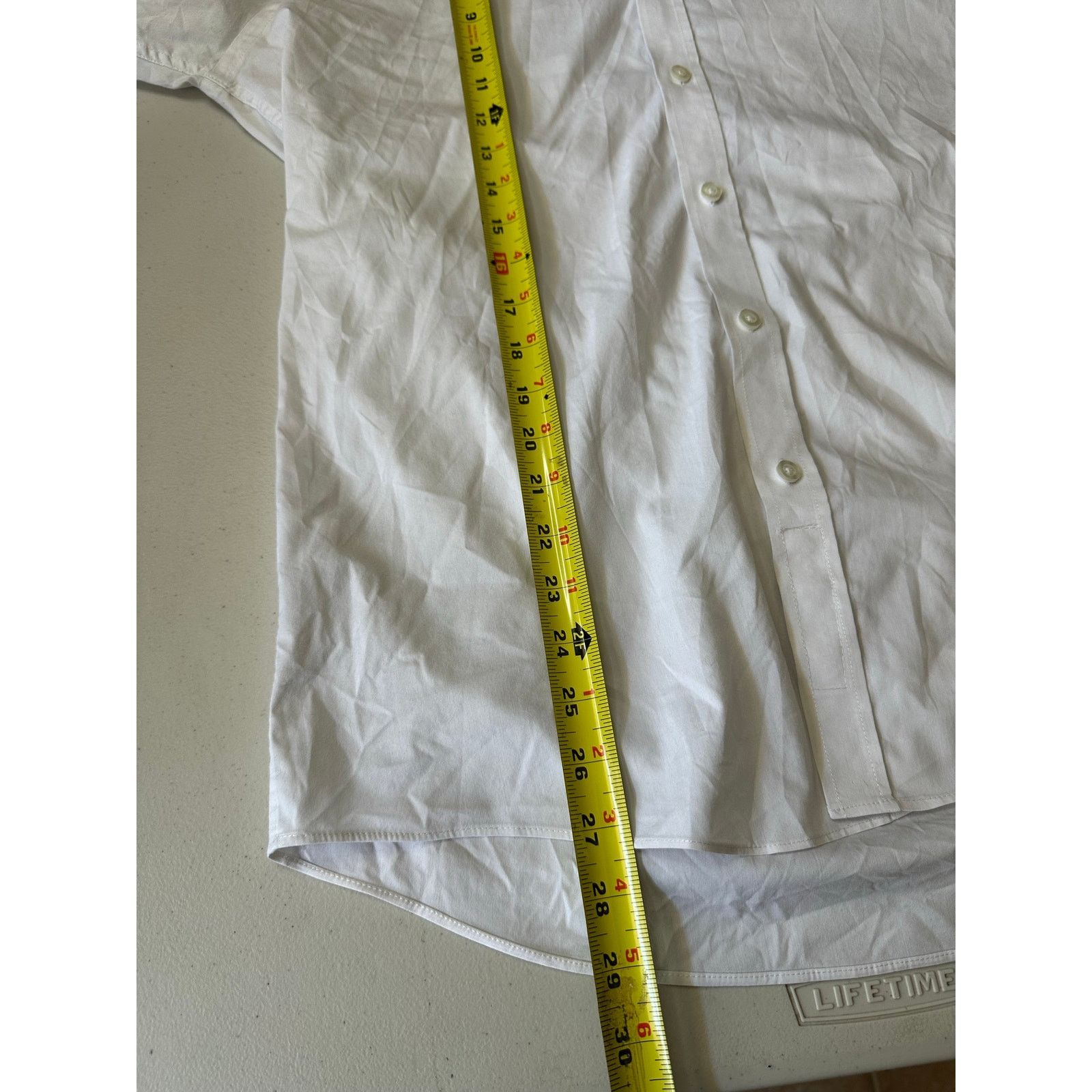 Brooks Brook Taverner Men's White Dress Shirt 15.5 39/40 Button Up Size US M / EU 48-50 / 2 - 6 Thumbnail