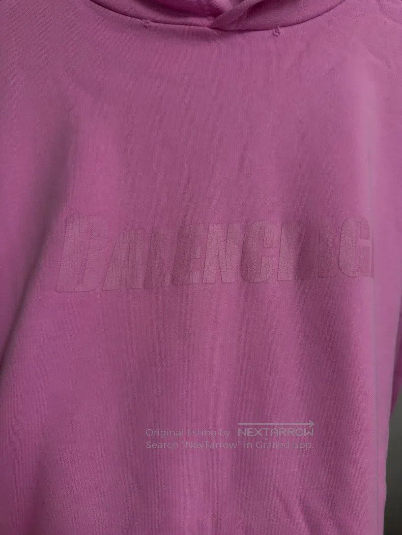 Balenciaga Balenciaga Pink Peaceful Print Hooded Sweatshirt Size US XXS / EU 40 - 6 Thumbnail