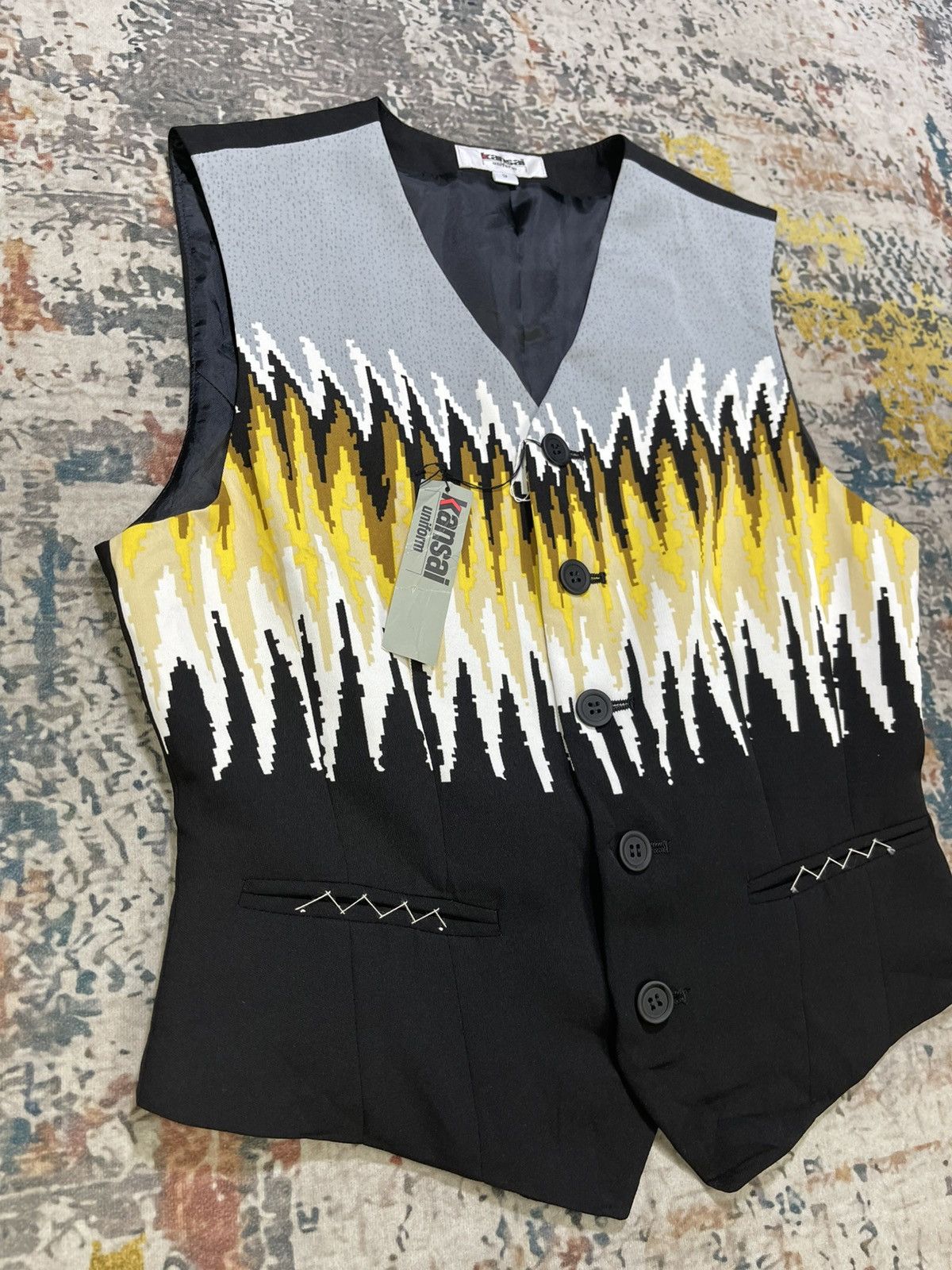 Kansai Yamamoto Kansai Yamamoto Traditional Art Suit Vest Size US XS / EU 42 / 0 - 2 Thumbnail