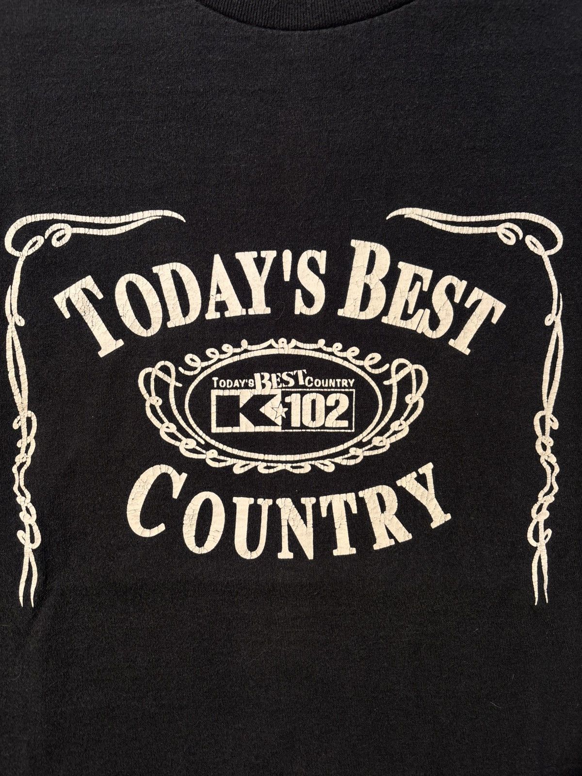 Fruit Of The Loom Vtg Best Country K102 Radio Station Music Jack Daniel’s 90s Size US XL / EU 56 / 4 - 2 Thumbnail