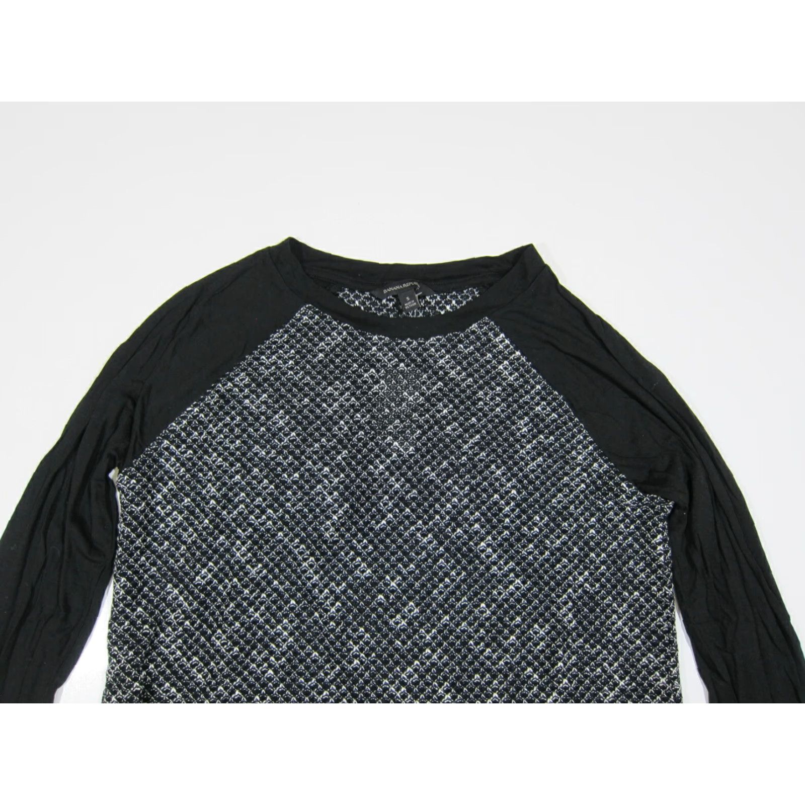 Banana Republic Banana Republic Blouse Shirt Knit Black Long Sleeve Women S NWT Size S / US 4 / IT 40 - 4 Thumbnail