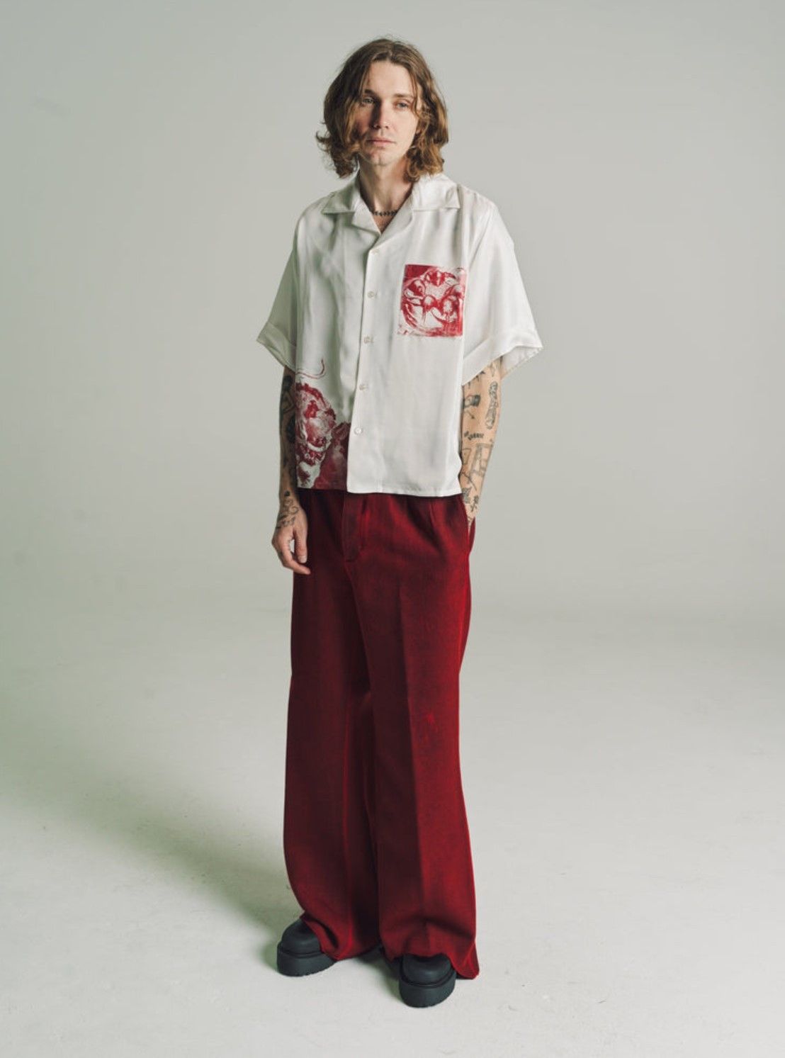 Enfants Riches Deprimes AH/23 Wool Wide Leg Pants | Grailed Enfants Riches Deprimes AH/23 Wool Wide Leg Pants | Grailed