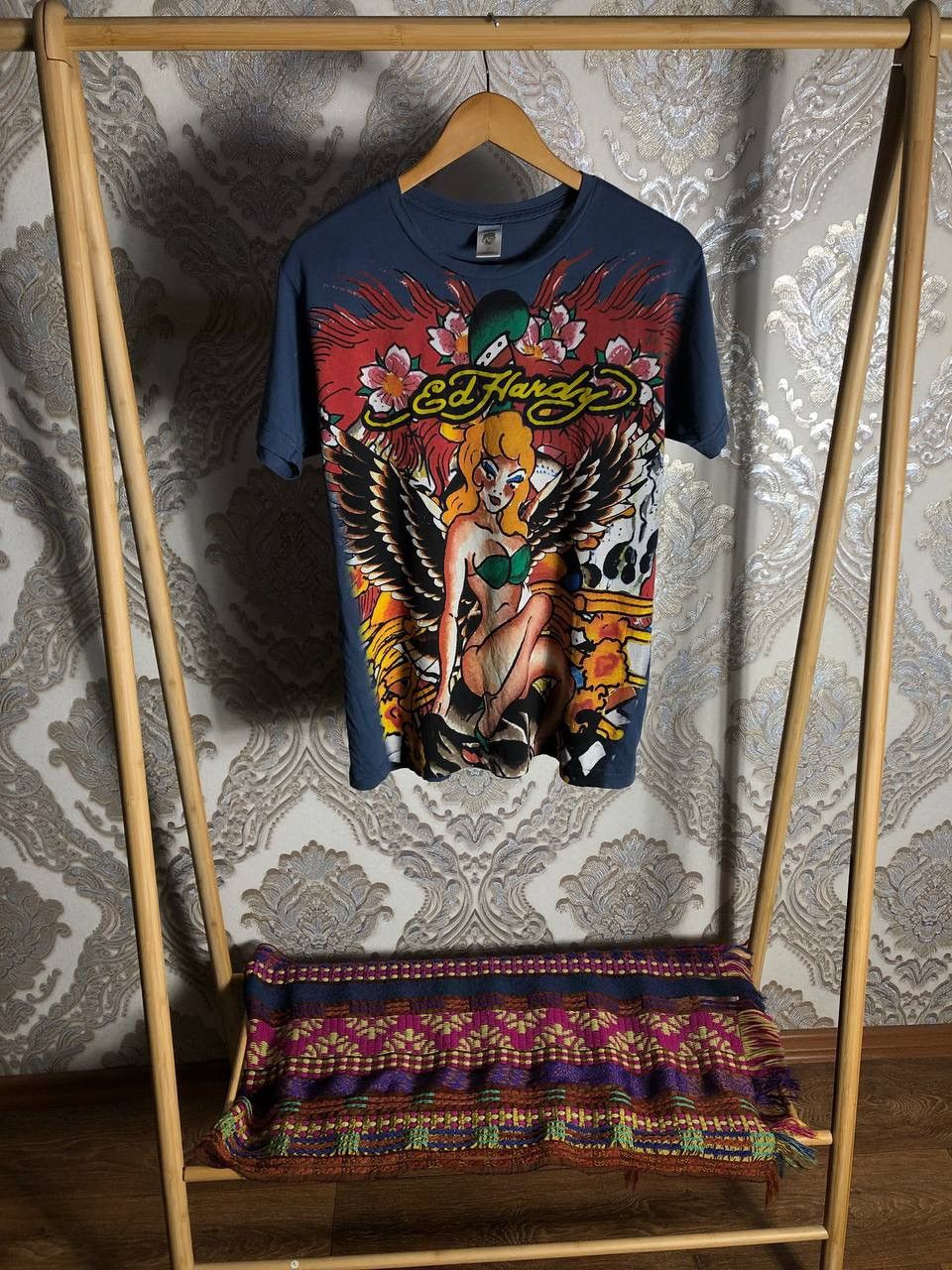 Ed Hardy × Vintage VERY RARE ED HARDY BY CHRISTIAN AUDIGIER DESIGNER T-SHIRT Size US S / EU 44-46 / 1 - 3 Thumbnail
