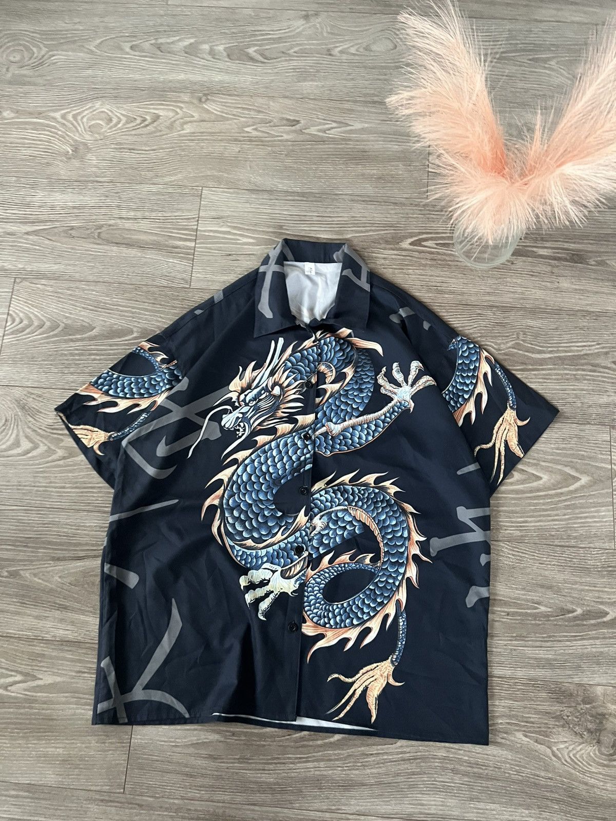 Affliction × Japanese Brand ‼️Archival Japanese Style Dragon Y2k Lite Weight Silk Tee‼️ Size US L / EU 52-54 / 3 - 2 Thumbnail