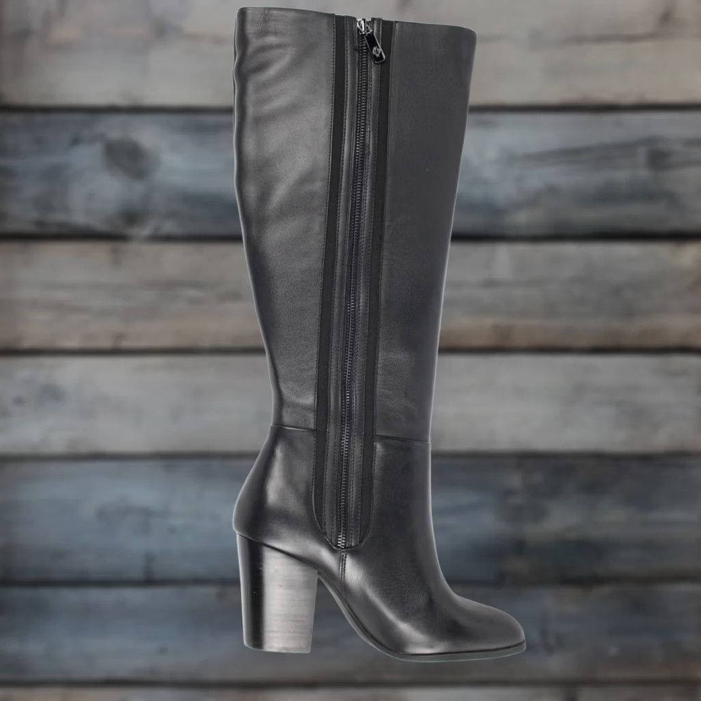 Aldo Aldo Belide Boots Knee High Size 9 Black Leather Blend Womens Riding Boot Size US 9 / IT 39 - 1 Thumbnail