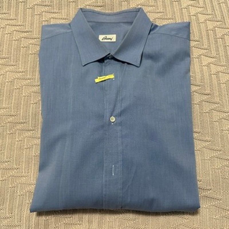 Brioni Brioni blue button down size 17.5 Size US XL / EU 56 / 4 - 1 Thumbnail