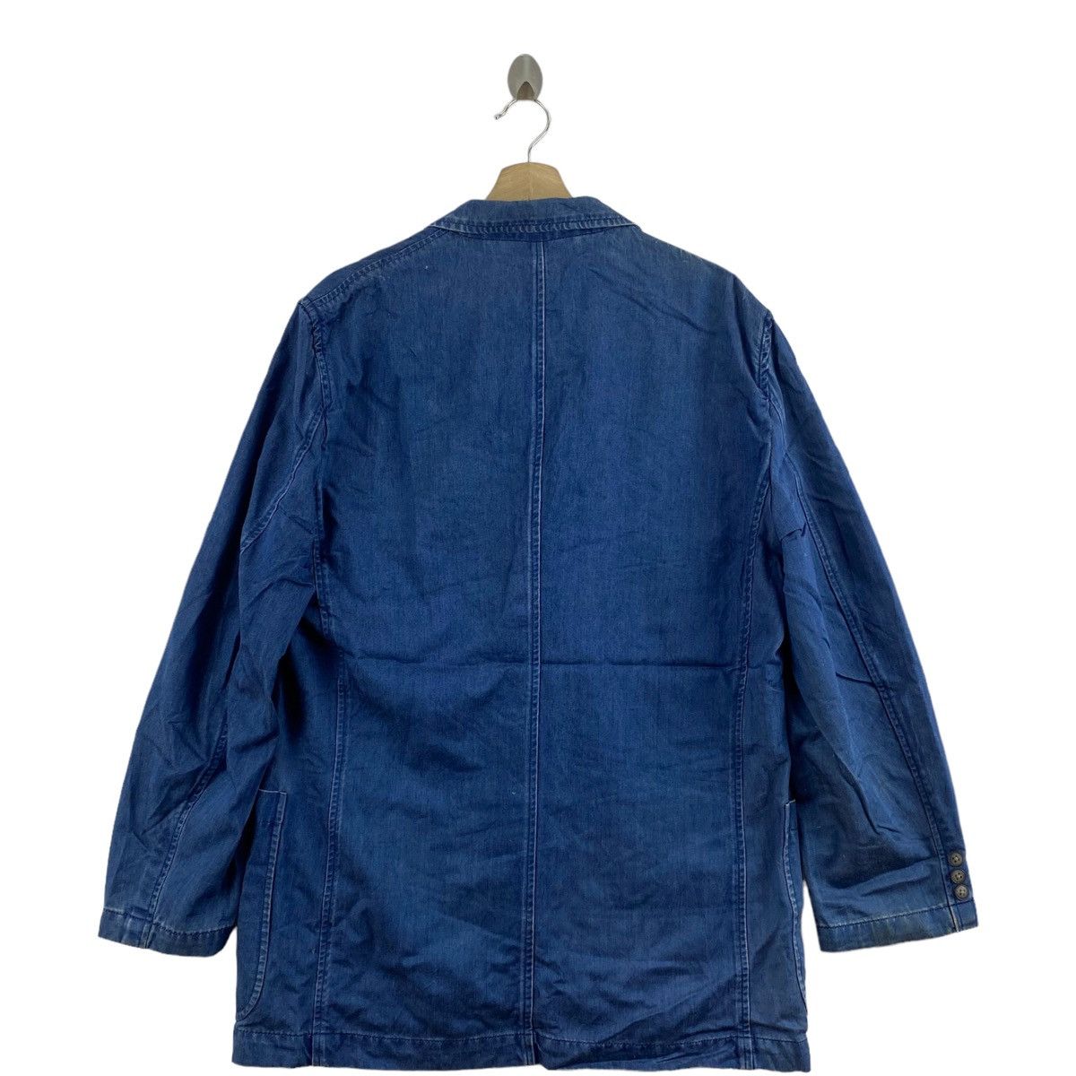 Japanese Brand GOTAIRIKU SPORT Japanese Brand Multi Pockets Blue Denim Size US L / EU 52-54 / 3 - 3 Thumbnail