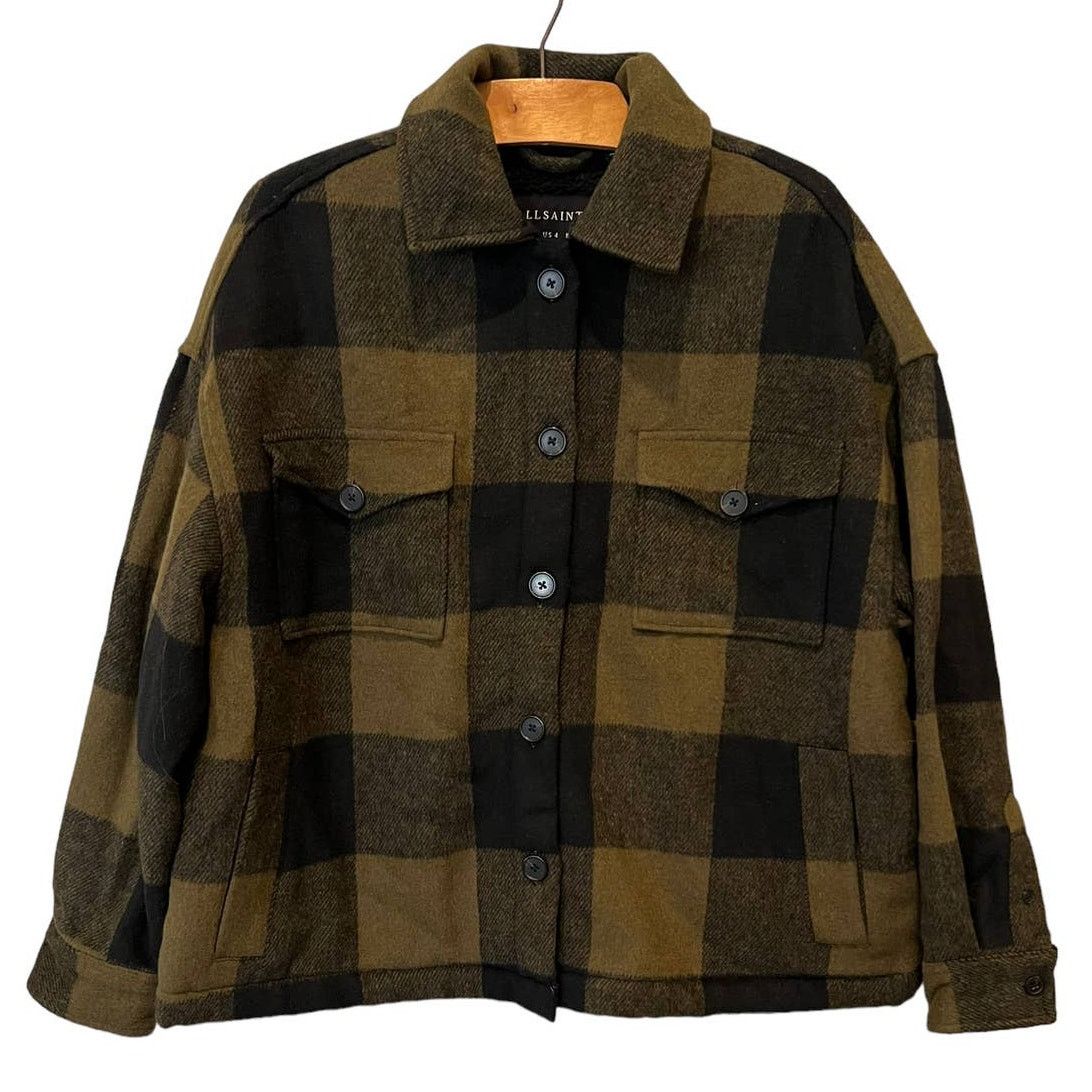 Allsaints ALLSAINTS Women's Luella Check Jacket Size US/4 Size S / US 4 / IT 40 - 2 Thumbnail