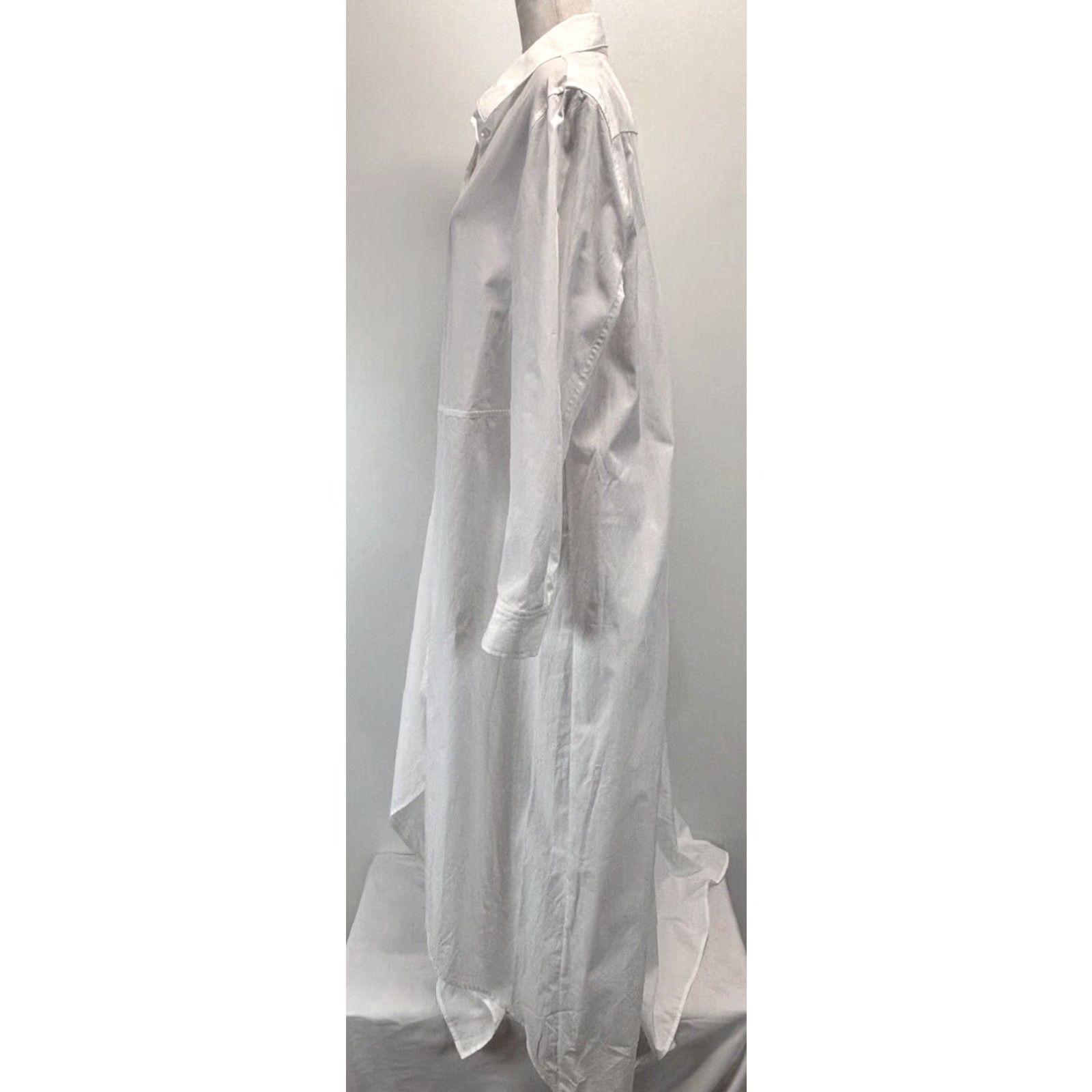 Rosetta Getty VINTAGE Rosetta Getty Long Shirt Dress Sz 12 Women’s White Cotton Classic Casual Size XL / US 12-14 / IT 48-50 - 2 Thumbnail