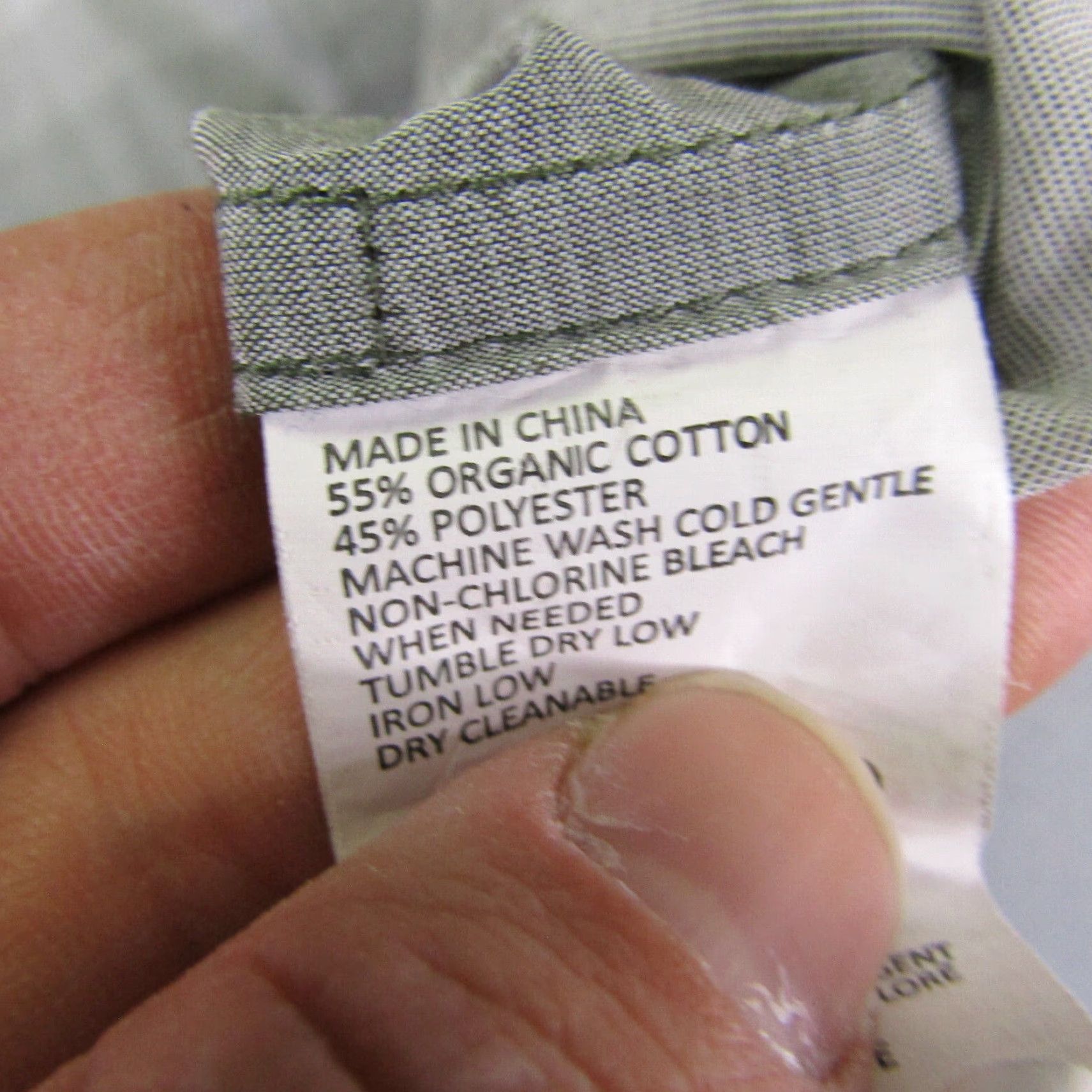 Prana prAna Shirt Mens L Gray Striped Button-Up Cotton Blend Outdoors Casual Workwear Short Sleeve Collared Size US L / EU 52-54 / 3 - 7 Thumbnail