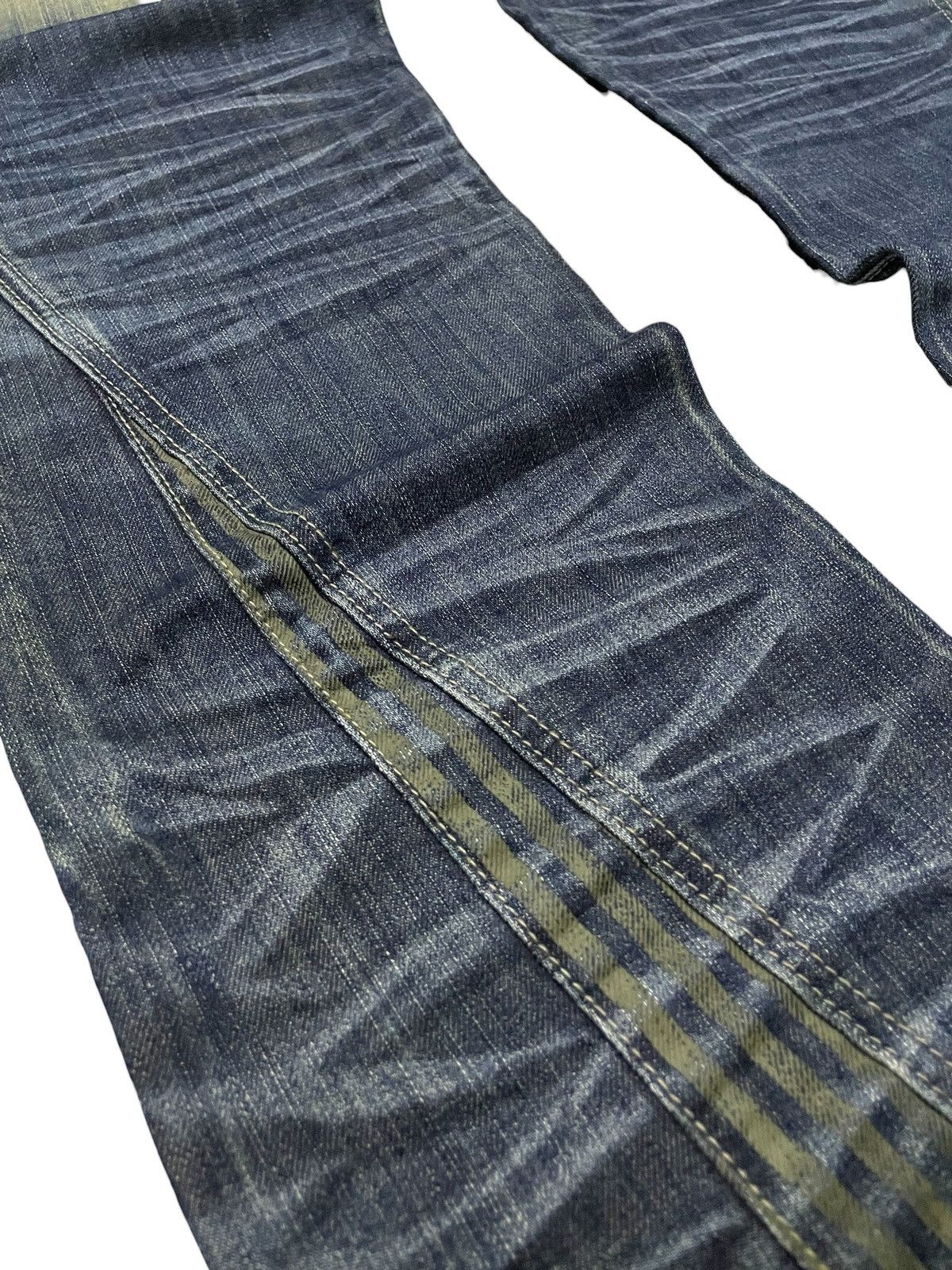 Japanese Brand Lemans Japan Asymmetrical Panel Heavy Stitch Boro Jeans Size US 32 / EU 48 - 17 Thumbnail