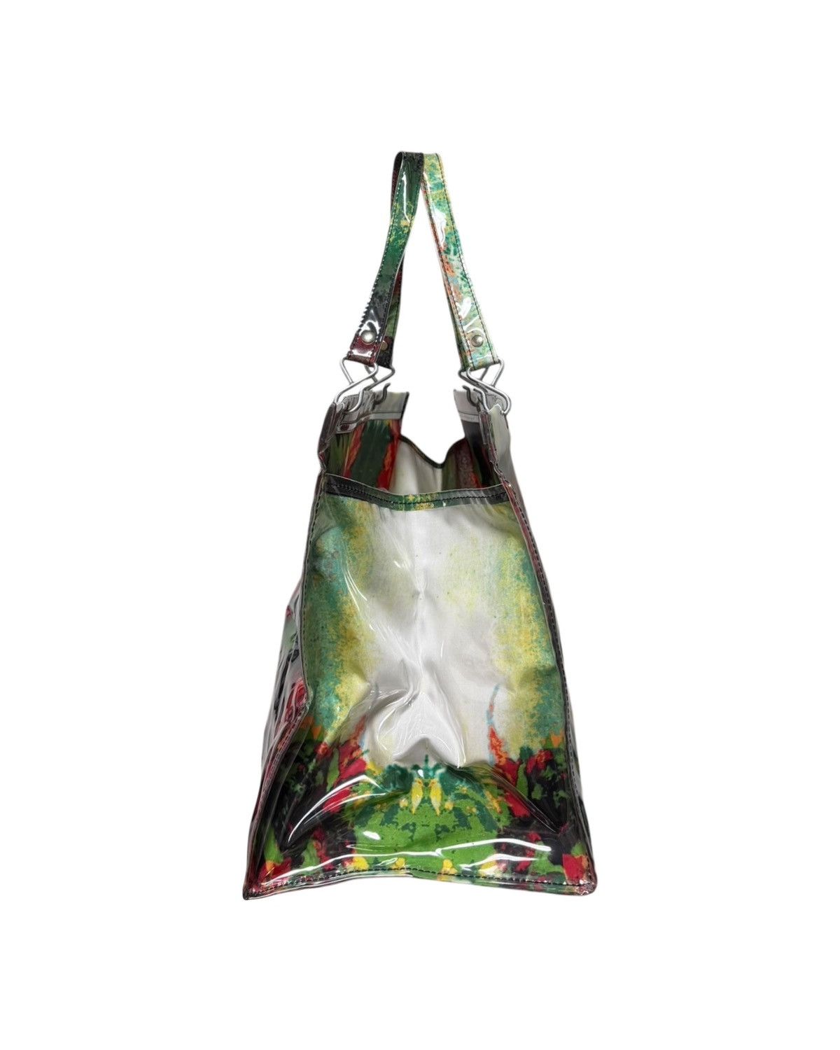 Jean Paul Gaultier JEAN PAUL GAULTIER S/S 2000 Psychedelic Face Print PVC Bag Size ONE SIZE - 3 Thumbnail