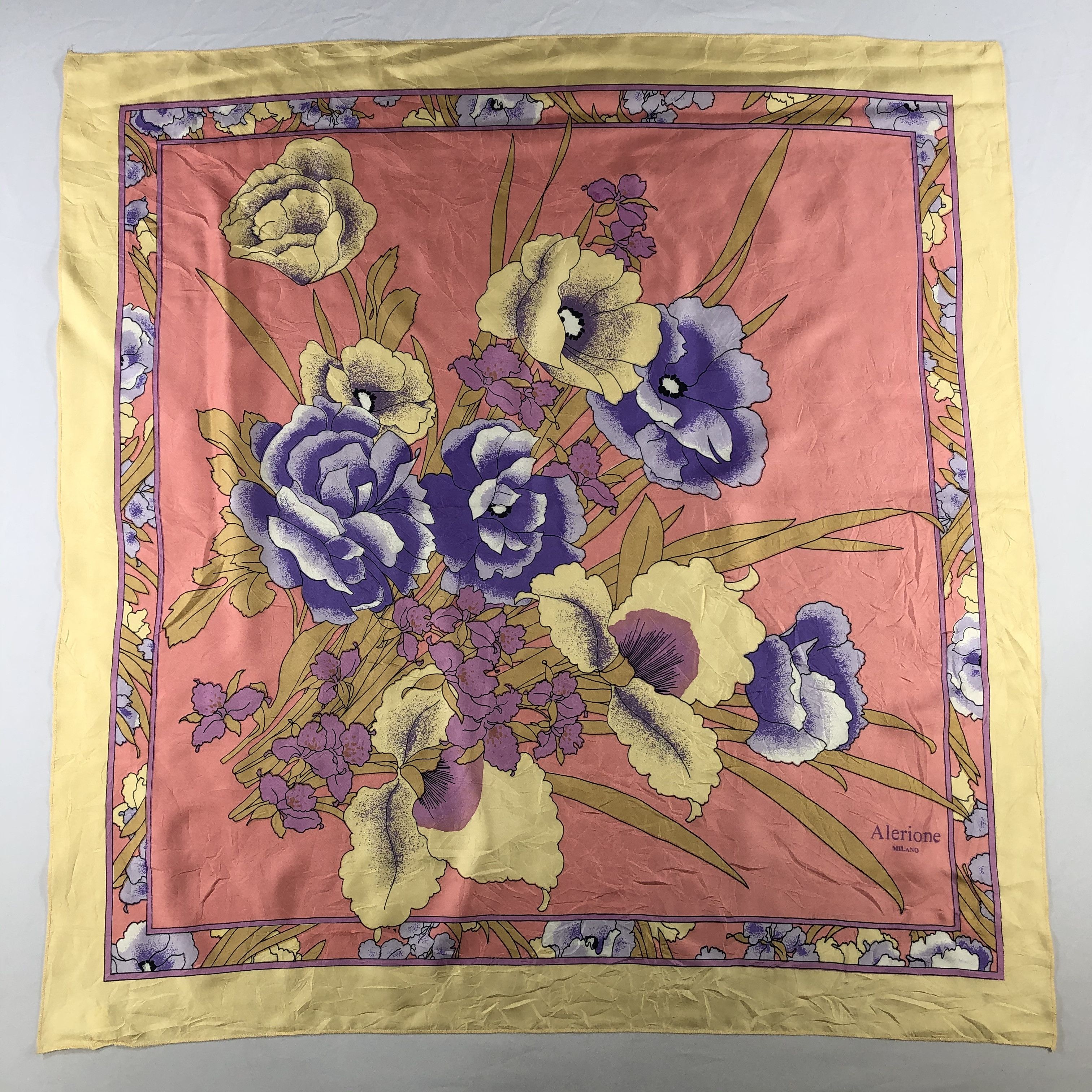 Vintage Vintage Milano Silk Scarf Size ONE SIZE - 2 Thumbnail