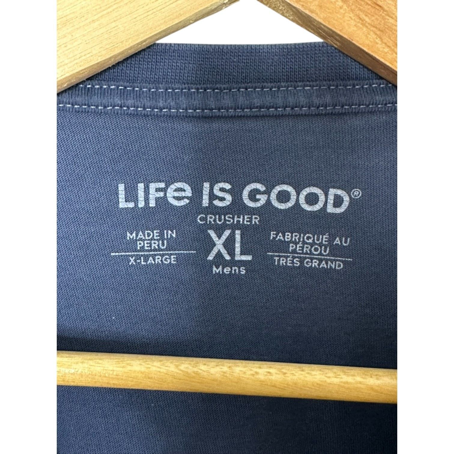 Life is Good Life is Good Navy Blue Crusher SUPER DAD Graphic Shirt XL Size US XL / EU 56 / 4 - 4 Thumbnail