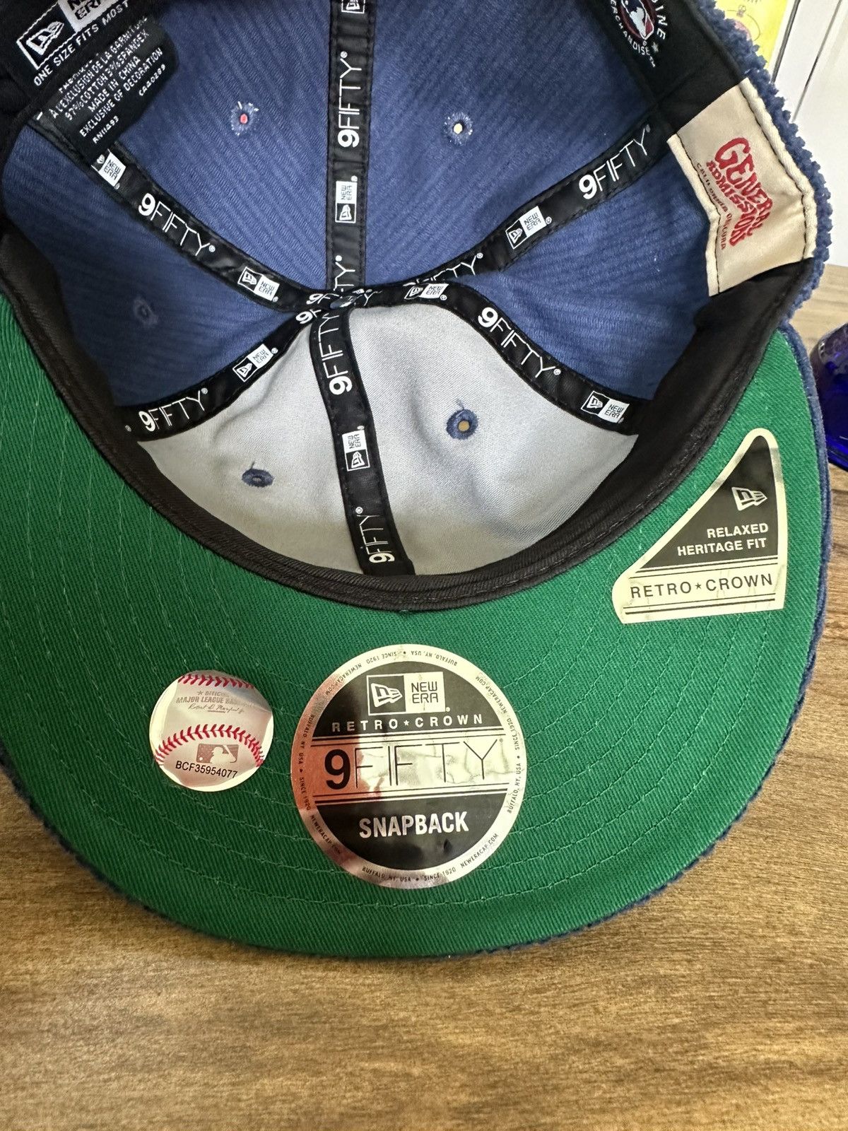 General Admission General Admission x LA Dodgers Corduroy New Era Snapback Size ONE SIZE - 5 Thumbnail