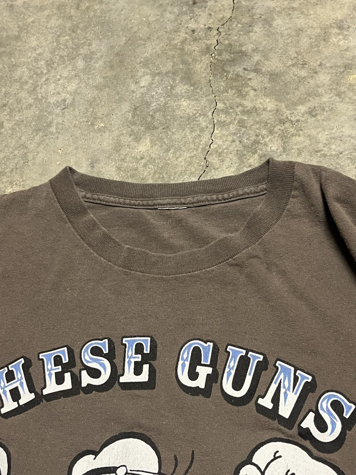 Cartoon Network Vintage Popeye "These Guns Are Loaded" Mens Large Size US L / EU 52-54 / 3 - 3 Thumbnail