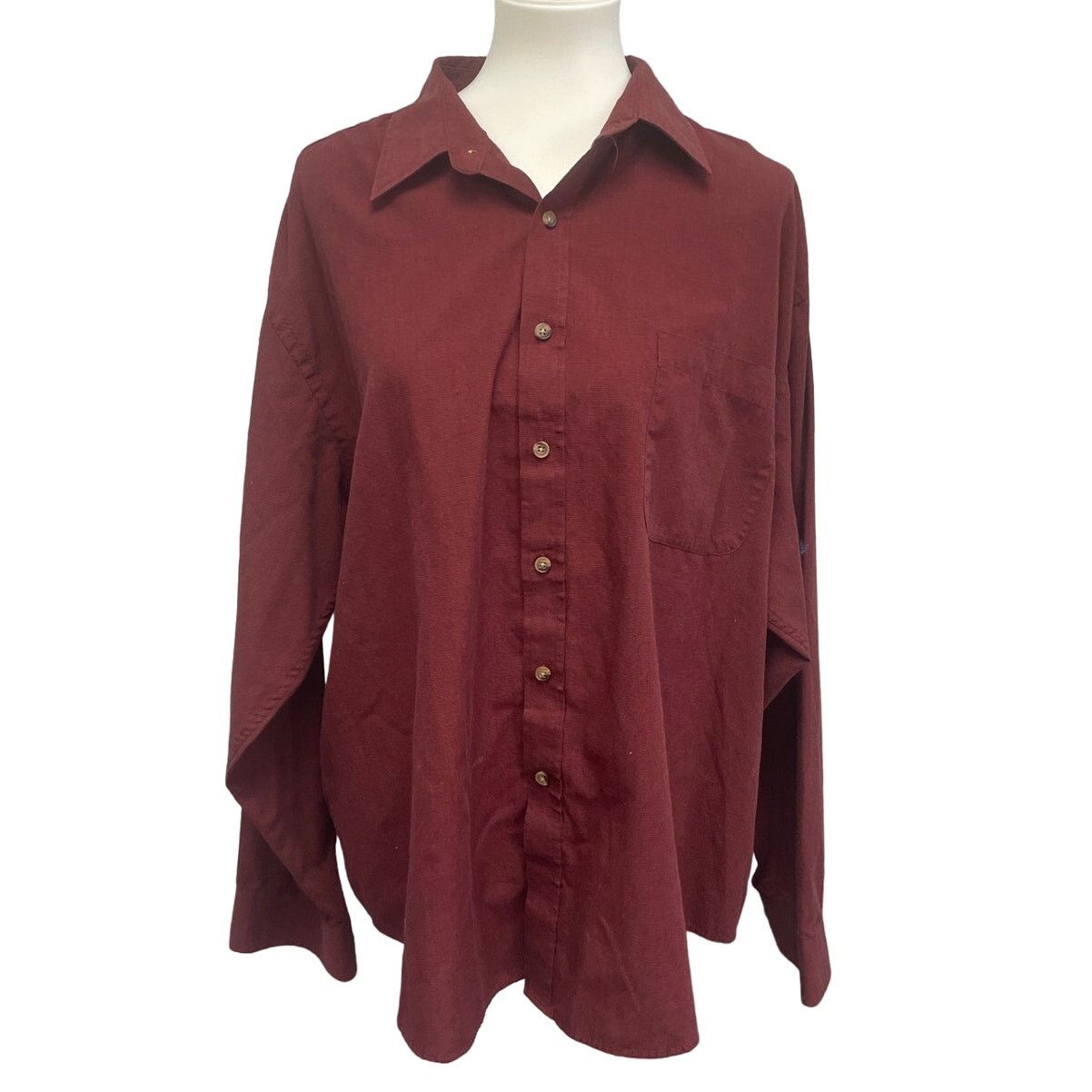 Puritan Puritan Mens XL PolyCotton Long Sleeve Button Up Shirt Size US XL / EU 56 / 4 - 1 Thumbnail