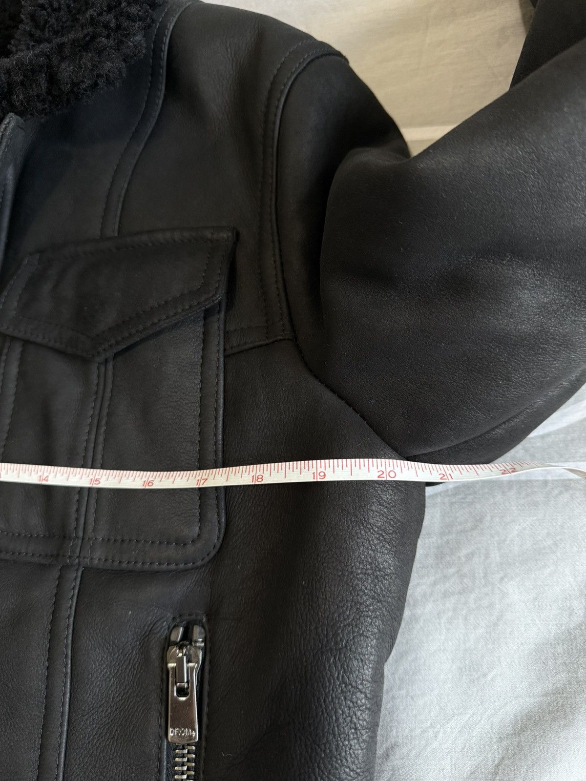 Drome Drome Shearling Leather Bomber Jacket Black Medium Size US M / EU 48-50 / 2 - 13 Thumbnail