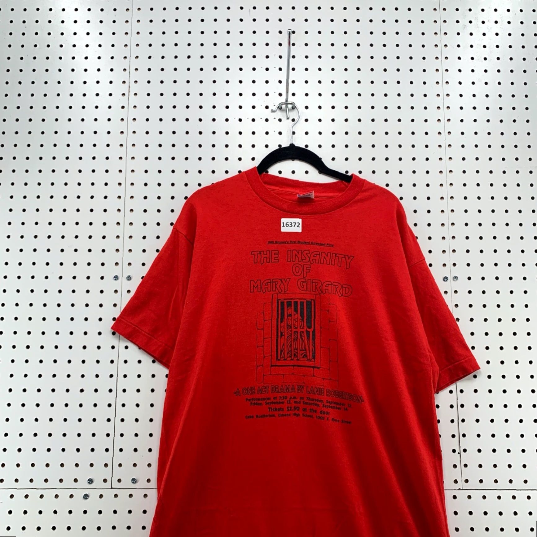 Fruit Of The Loom VINTAGE Fruit of the Loom T-Shirt Unisex Adults XL Red 90s School Play Stitch Possessed Devil Size US XL / EU 56 / 4 - 2 Thumbnail