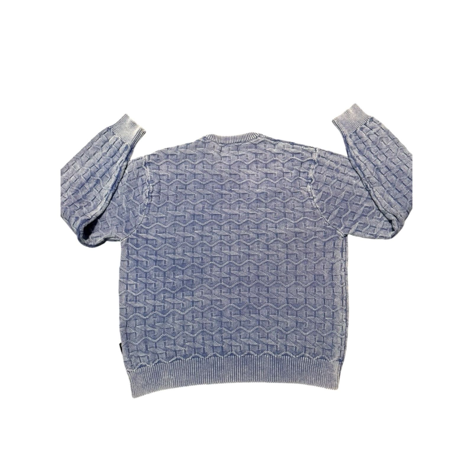 Logo 7 VINTAGE STUSSY STUCY KNIT LOGO ALL PATTERN COTTON SWEATER BLUE SIZE:LARGE LIVETRAVEL Mens Pullover Crew Neck Knit Short Description not needed Size US L / EU 52-54 / 3 - 6 Thumbnail
