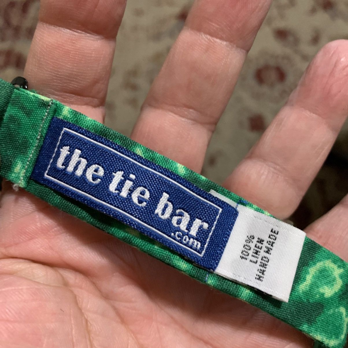 The Tie Bar Linen Handmade Tye Dye Self tie Bow tie Size ONE SIZE - 6 Thumbnail