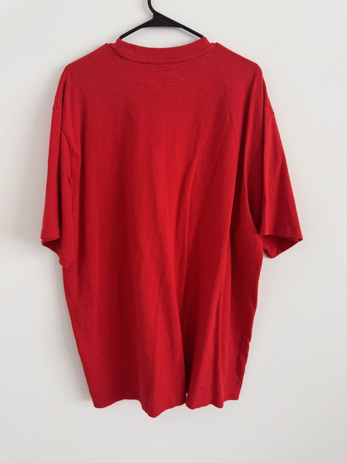 Supreme Supreme Stencil Embroidered Red Tee Size 2XL Size US XXL / EU 58 / 5 - 2 Thumbnail