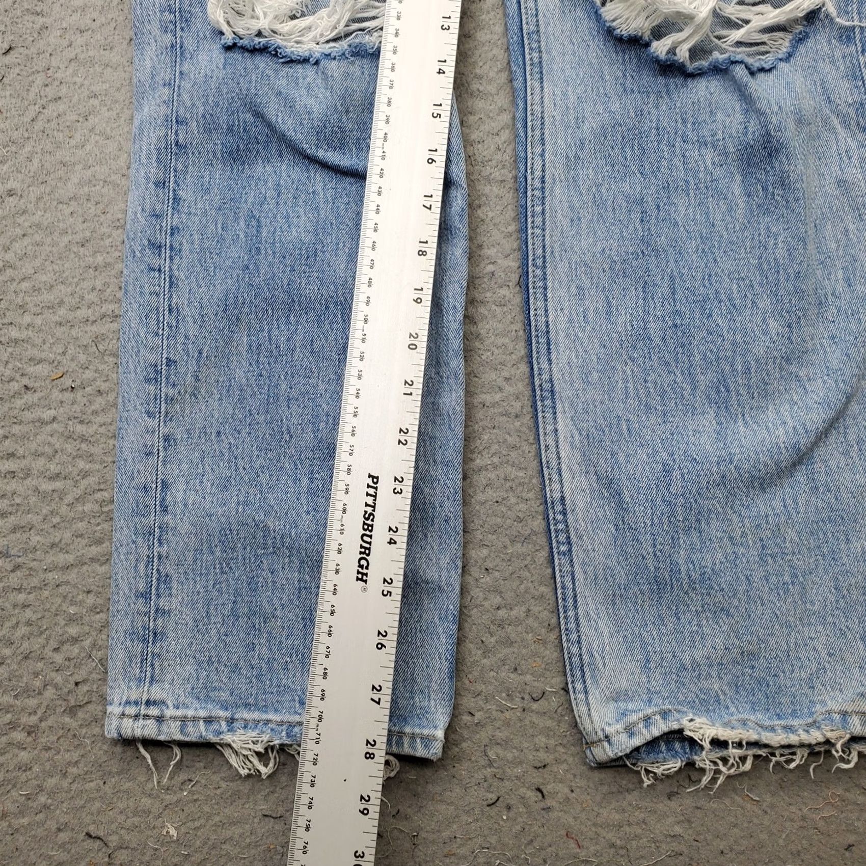 Abercrombie & Fitch Abercrombie & Fitch The '90s Straight Jeans Womens 4R Blue Denim Ultra High Rise Size 4 Womens Jeans Blue 90s Vintage? Size 27" / US 4 / IT 40 - 4 Thumbnail