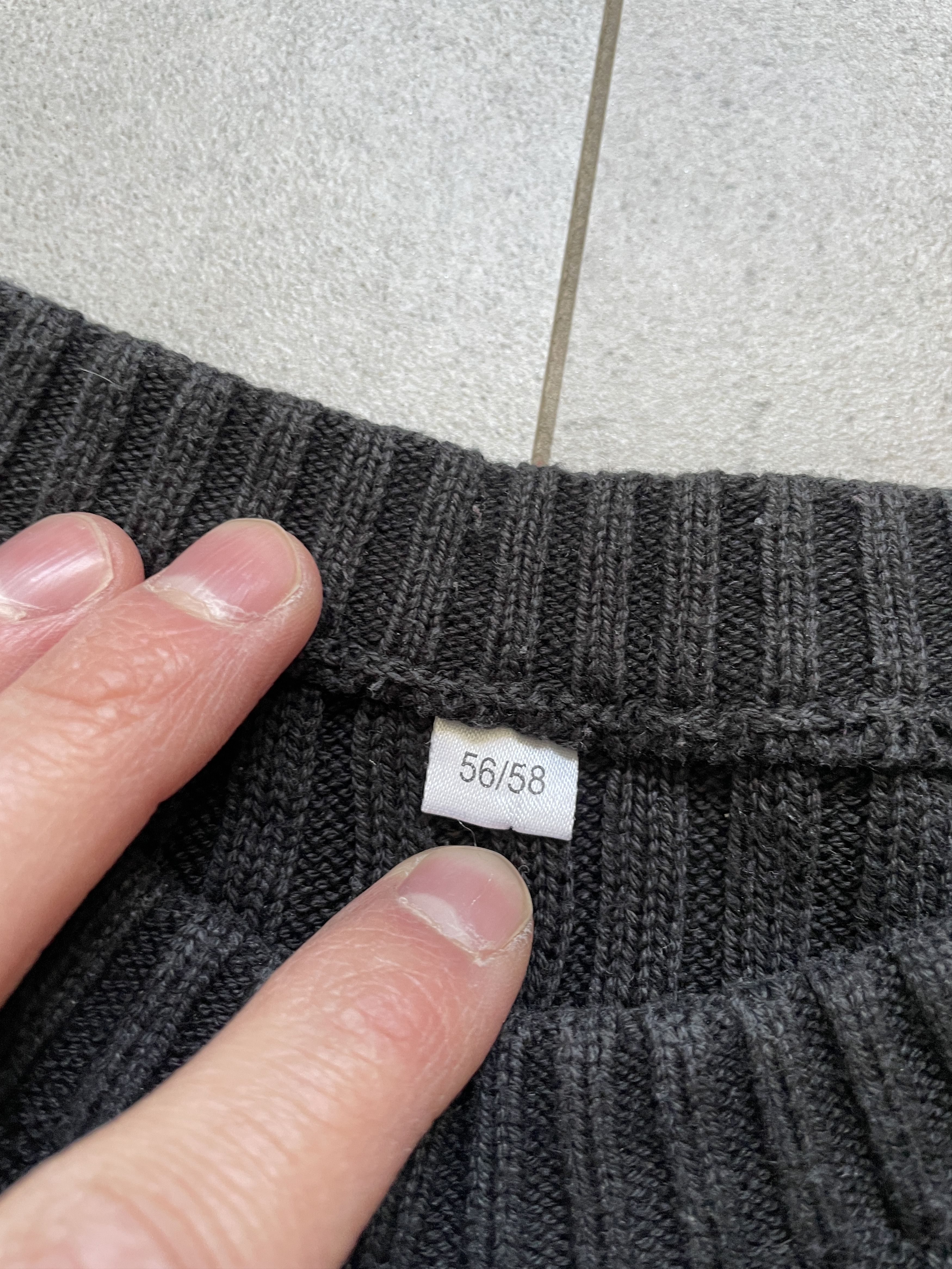 Diesel Y2K DIESEL TYPE BLACK RIBBED JUNYA TYPE SWEATER Size US XL / EU 56 / 4 - 3 Thumbnail